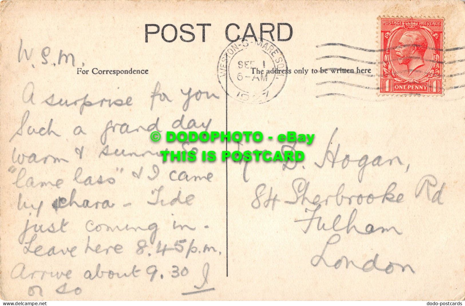 R507665 Weston Super Mare. Anchor Head. Postcard - World