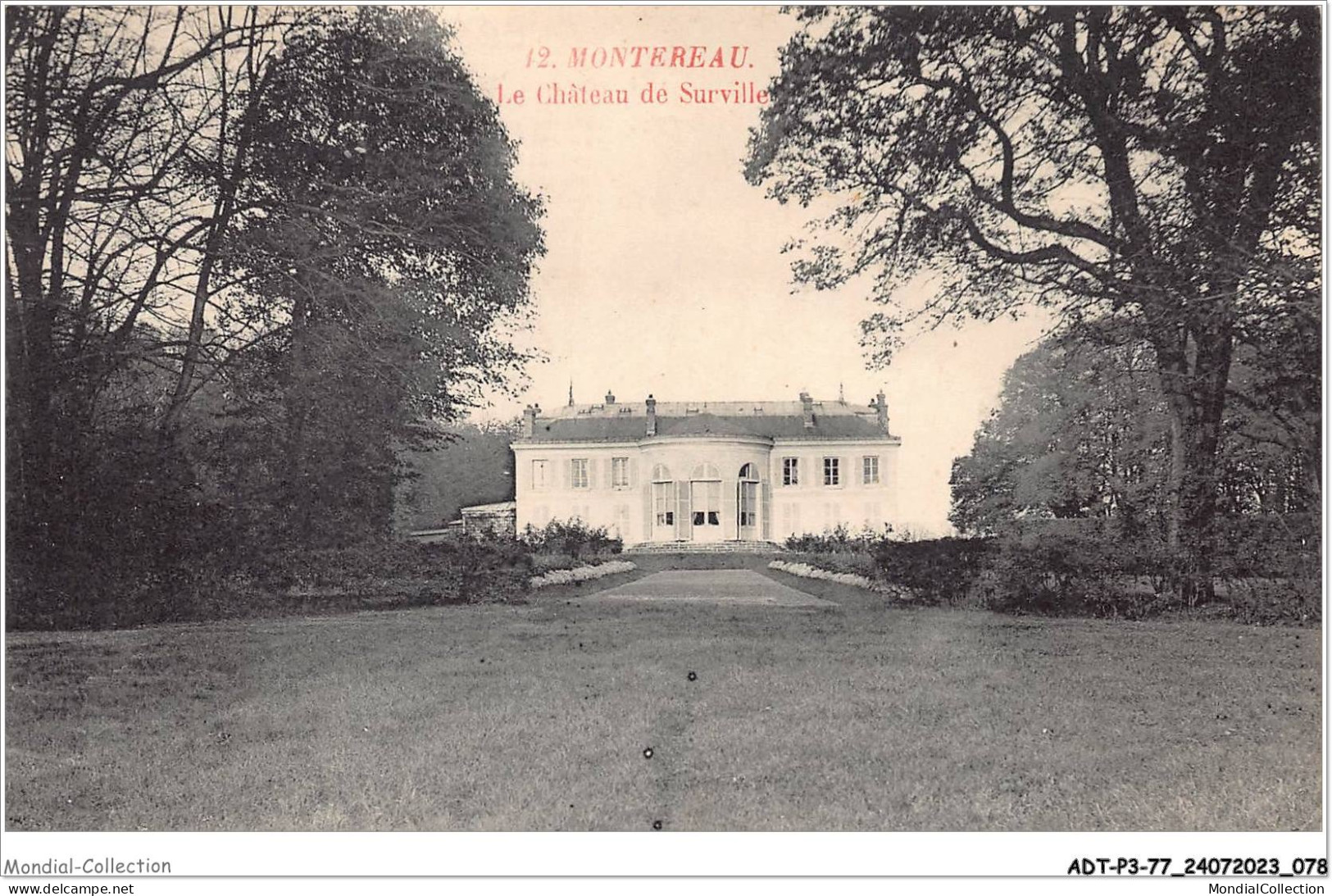 ADTP3-77-0230 - MONTEREAU - Le Château De Surville  - Montereau