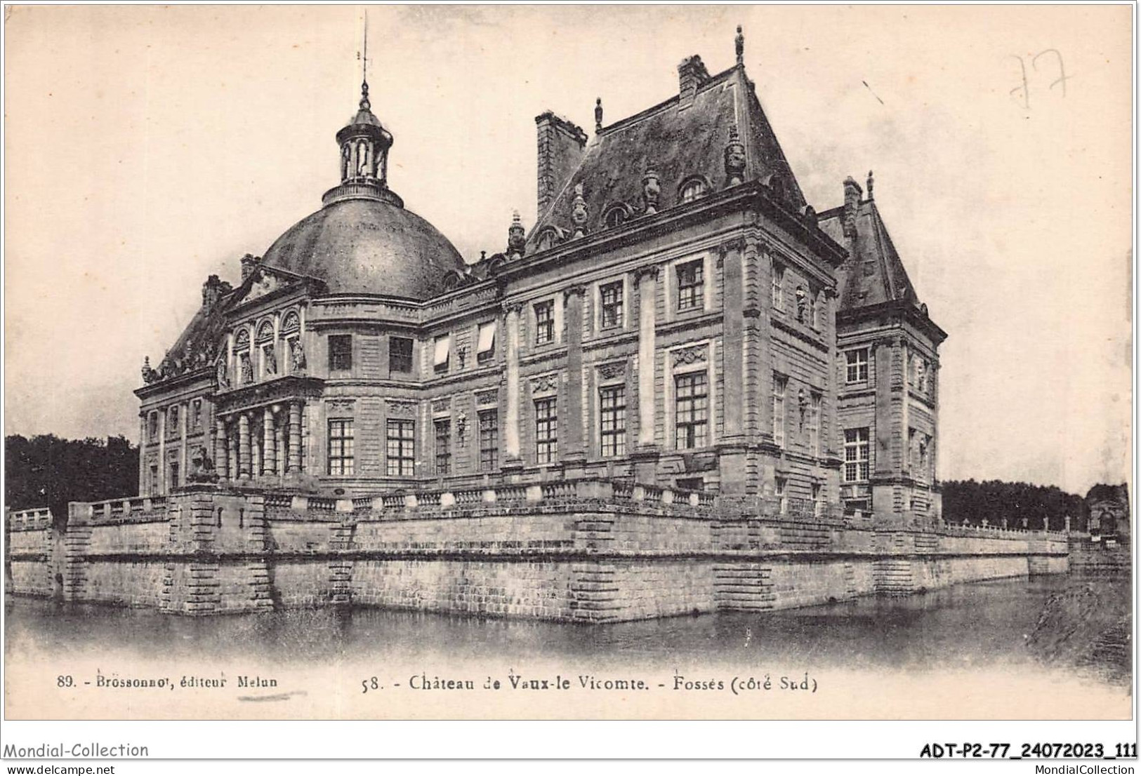 ADTP2-77-0146 - Château De Vaux-le-vicomte - Fossés - Côté Sud  - Melun