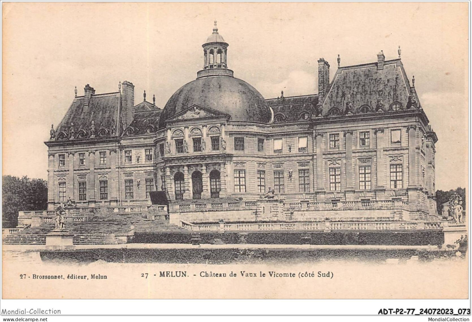 ADTP2-77-0127 - MELUN - Château De Vaux-le-vicomte - Côté Sud  - Melun