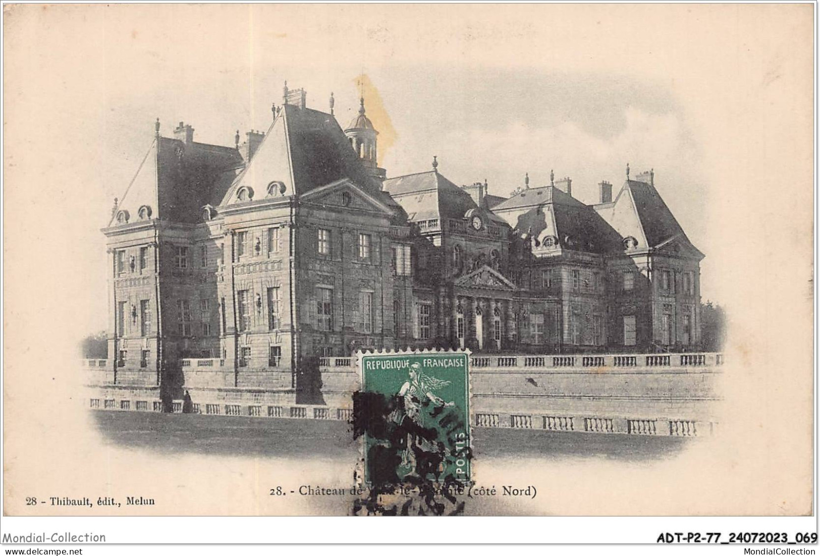 ADTP2-77-0125 - MELUN - Château De Vaux-le-vicomte - Côté Nord  - Melun