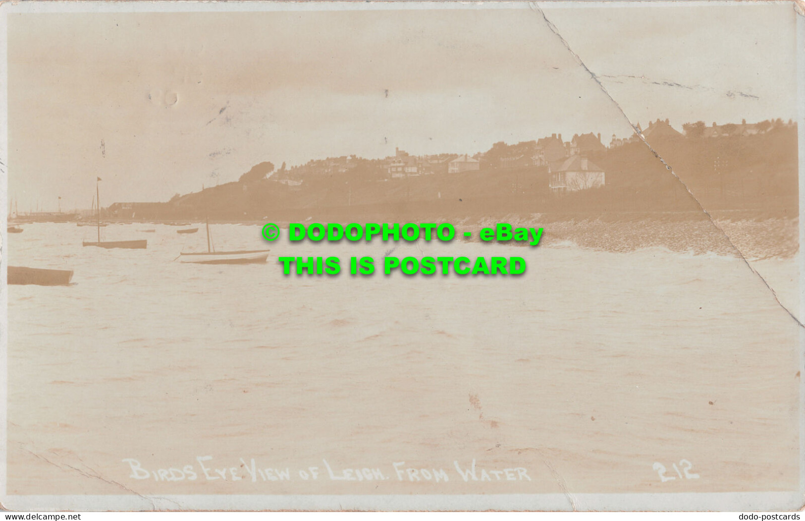 R507052 Birds Eye View Of Leigh. From Water. 1909 - World