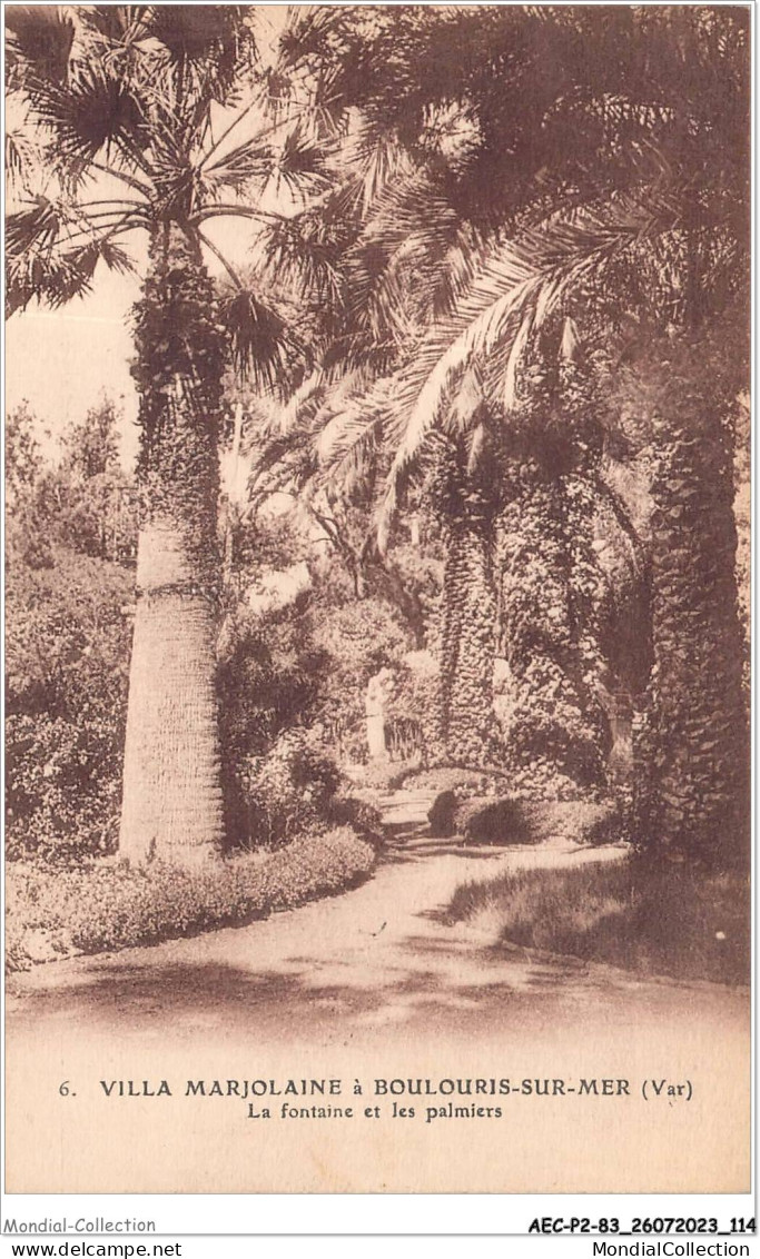 AECP2-83-0155 - VILLA MARJOLAINE à BOULOURIS-SUR-MER - La Fontaine Et Les Palmiers  - Boulouris