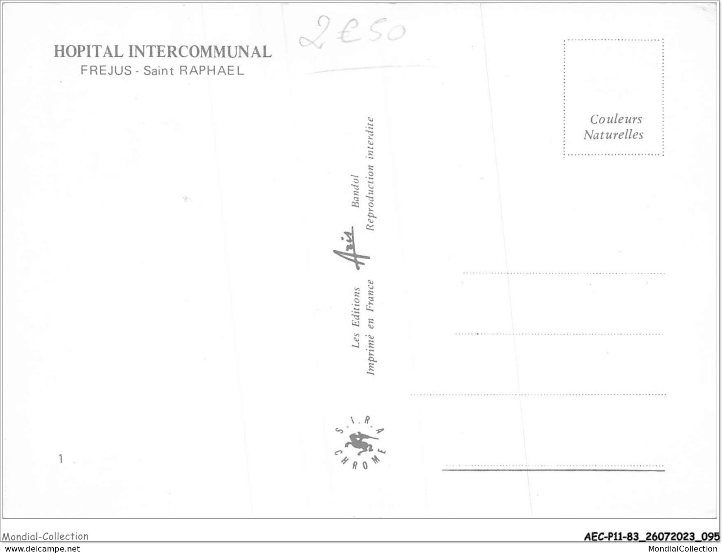 AECP11-83-0884- HOPITAL INTERCOMMUNAL FREJUS SAINT-RAPHAEL  - Frejus