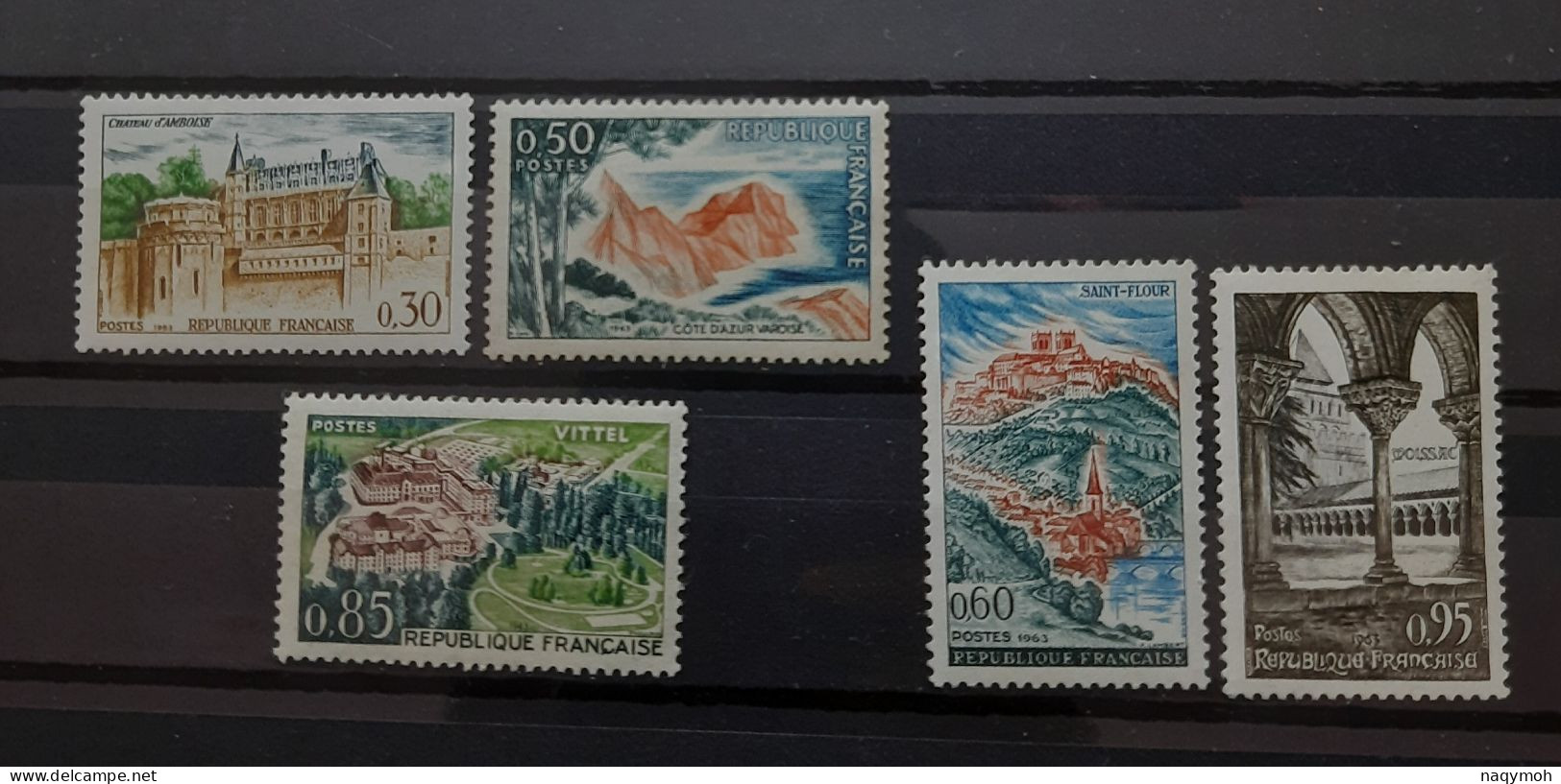 France Yvert 1390 à 1394** Année 1963 Série Complète MNH. - Unused Stamps