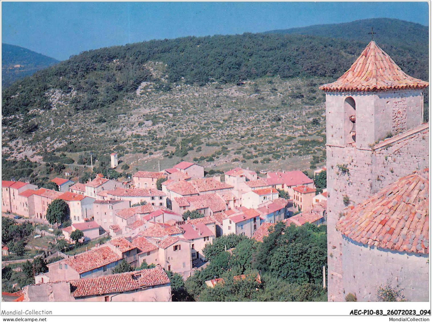 AECP10-83-0825- COMPS-SUR-ARTUBY - Chapelle De Comps Et Vue Générale  - Comps-sur-Artuby