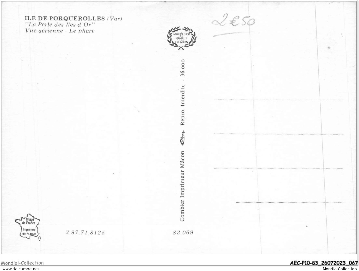AECP10-83-0811- ILE-DE-PORQUEROLLES - La Perle Des Iles D'or - Vue Aérienne - Le Phare  - Porquerolles