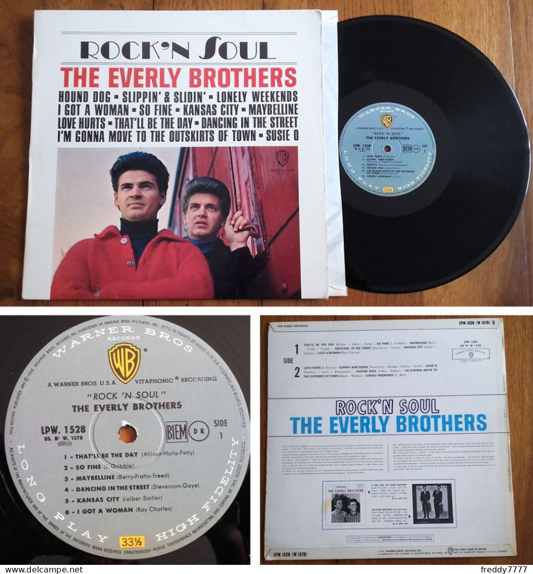 RARE French LP 33t RPM BIEM (12") THE EVERLY BROTHERS «Rock'N Soul» (1965) - Rock