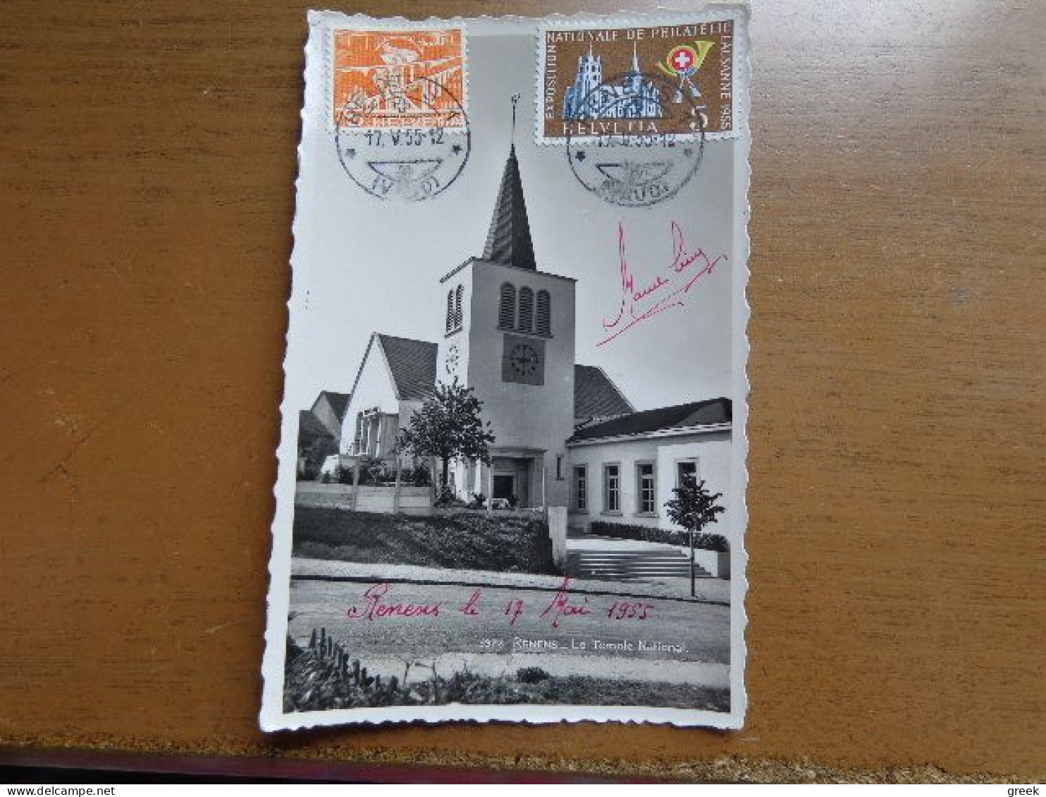 Suisse, Zwitserland / Renens, Le Temple National -> Written - Renens