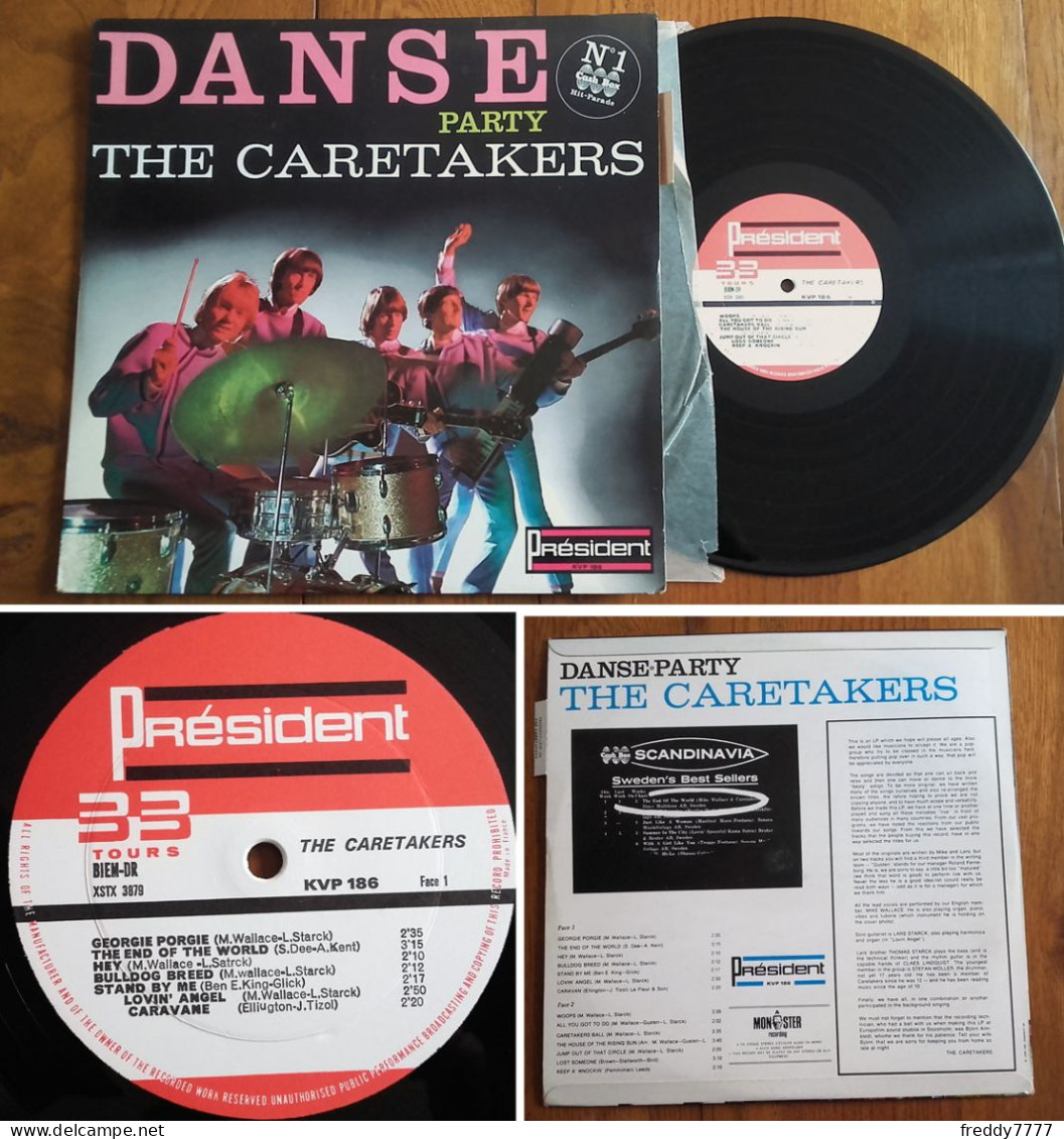 RARE French LP 33t RPM BIEM (12") THE CARETAKERS «Danse Party» (Lang, 1966) - Collector's Editions