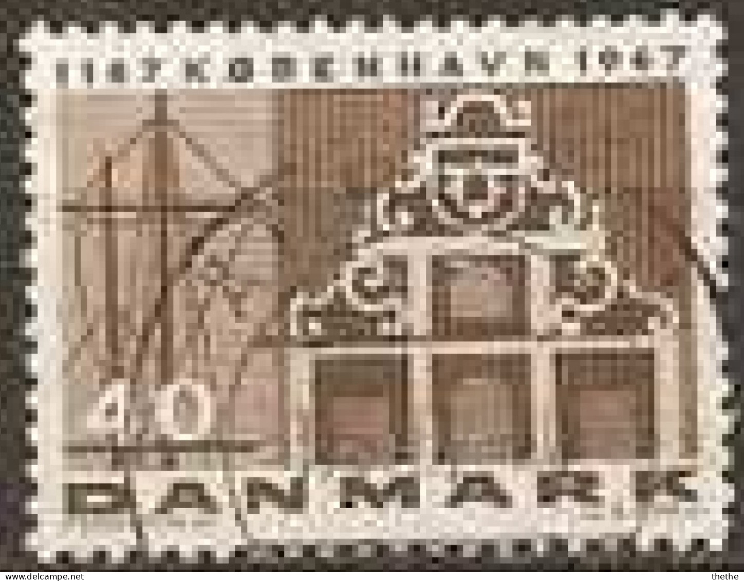 DANEMARK -  Nom De Copenhague : Façade Du Port Et De La Banque - Used Stamps