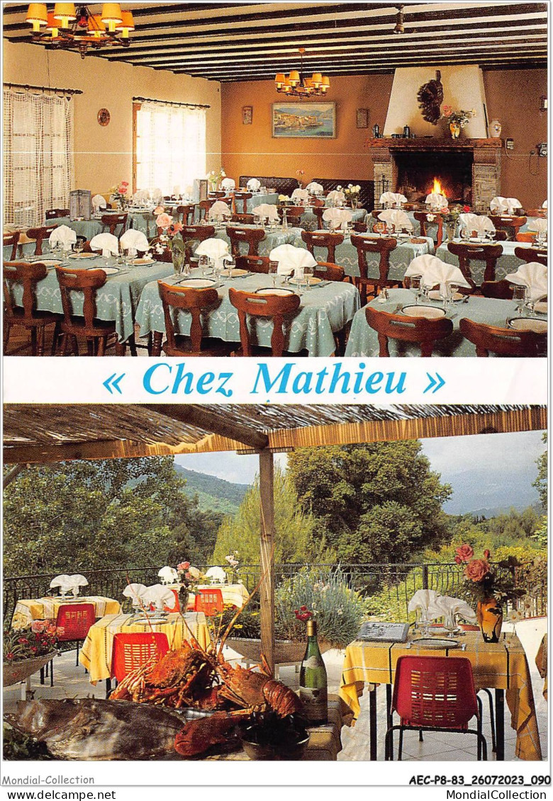 AECP8-83-0675- RESTAURANT CHEZ MATHIEU - Le Samedi - Salle Réservées Uniquement Aux Banquets  - Sainte-Maxime