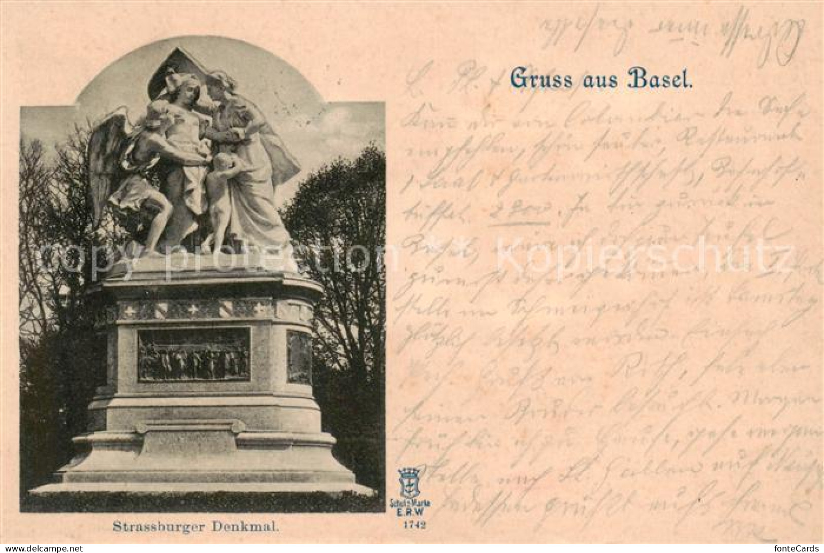 13792191 Basel BS Strassburger Denkmal Basel BS - Sonstige & Ohne Zuordnung