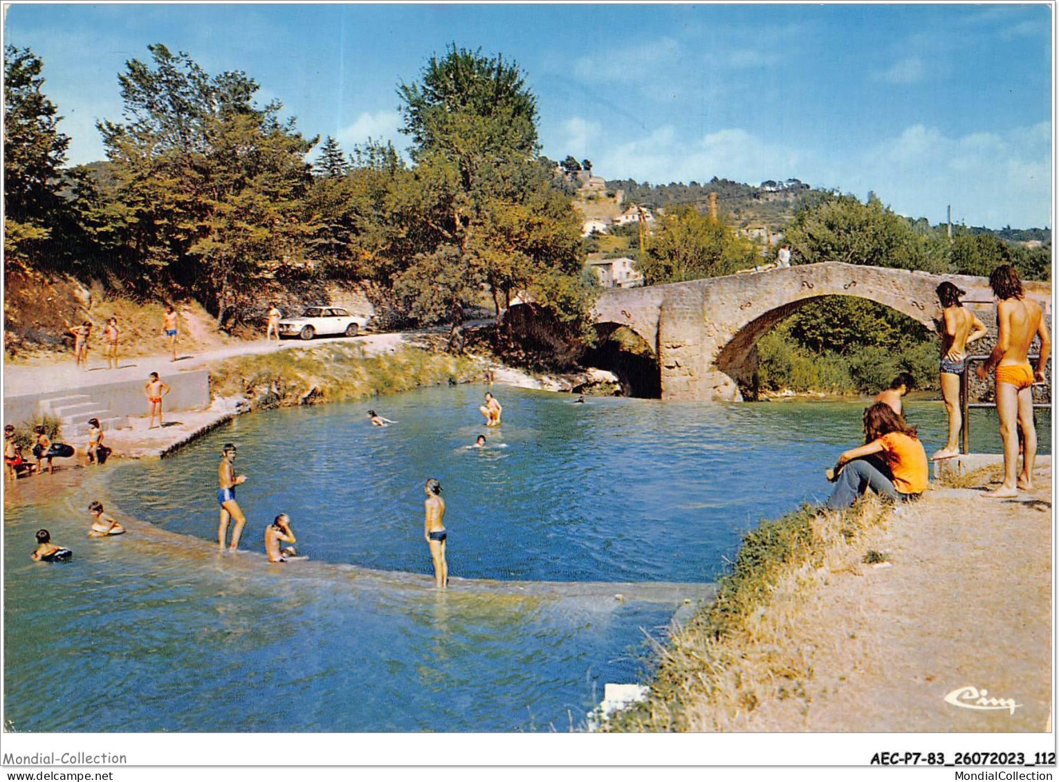 AECP7-83-0622- SALERNES - Le Pont Romain Et La Baignade  - Salernes