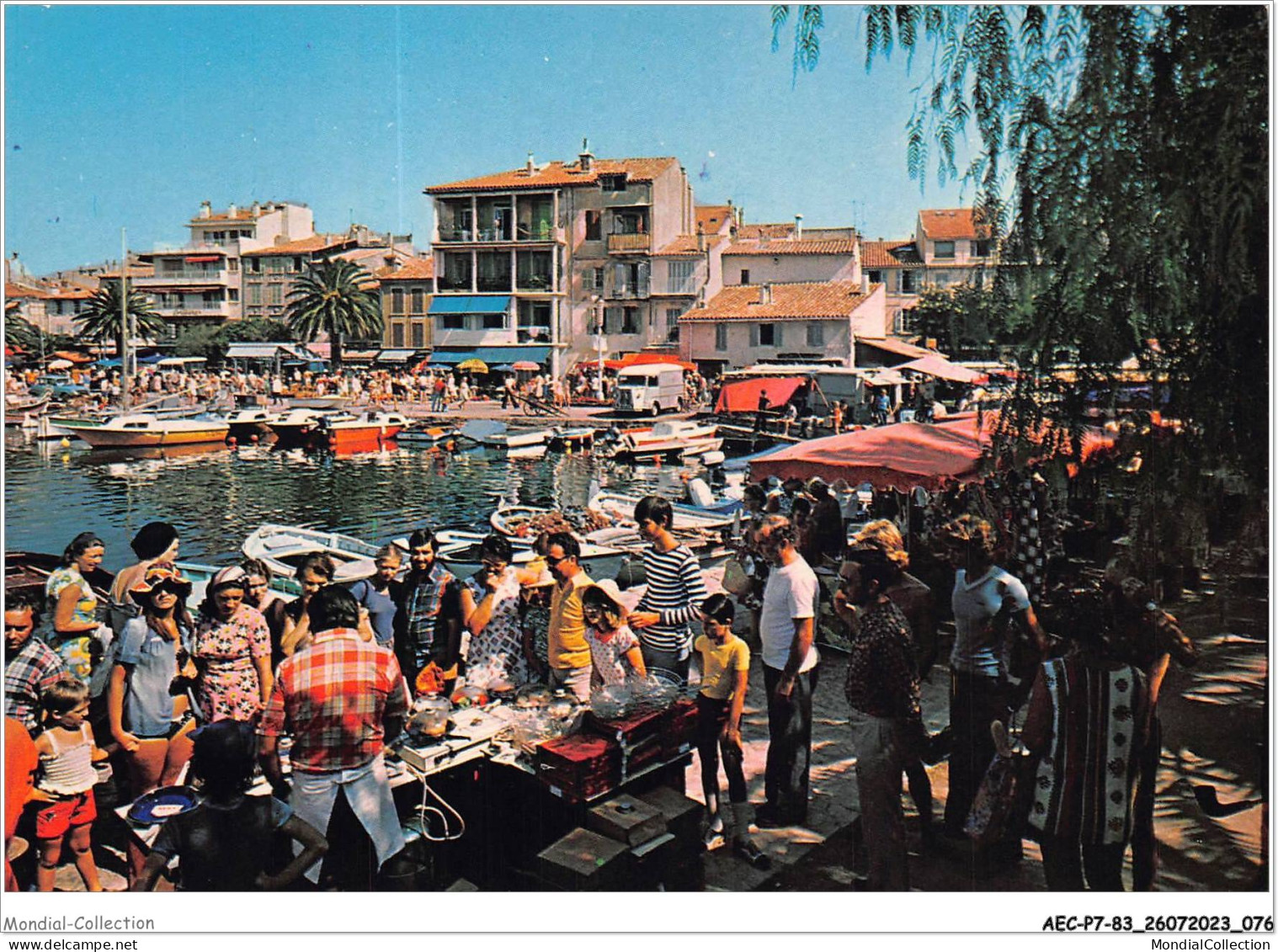 AECP7-83-0604- SANARY-SUR-MER - Jour De Marché Sur Les Quais  - Sanary-sur-Mer