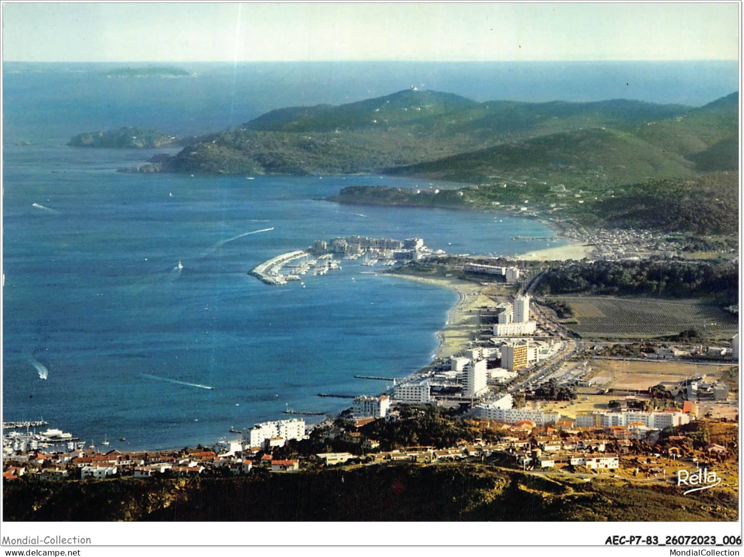 AECP7-83-0569- LE-LAVANDOU - Vue Générale Sur La Ville - La Favière Et Le Cap-bénat  - Le Lavandou