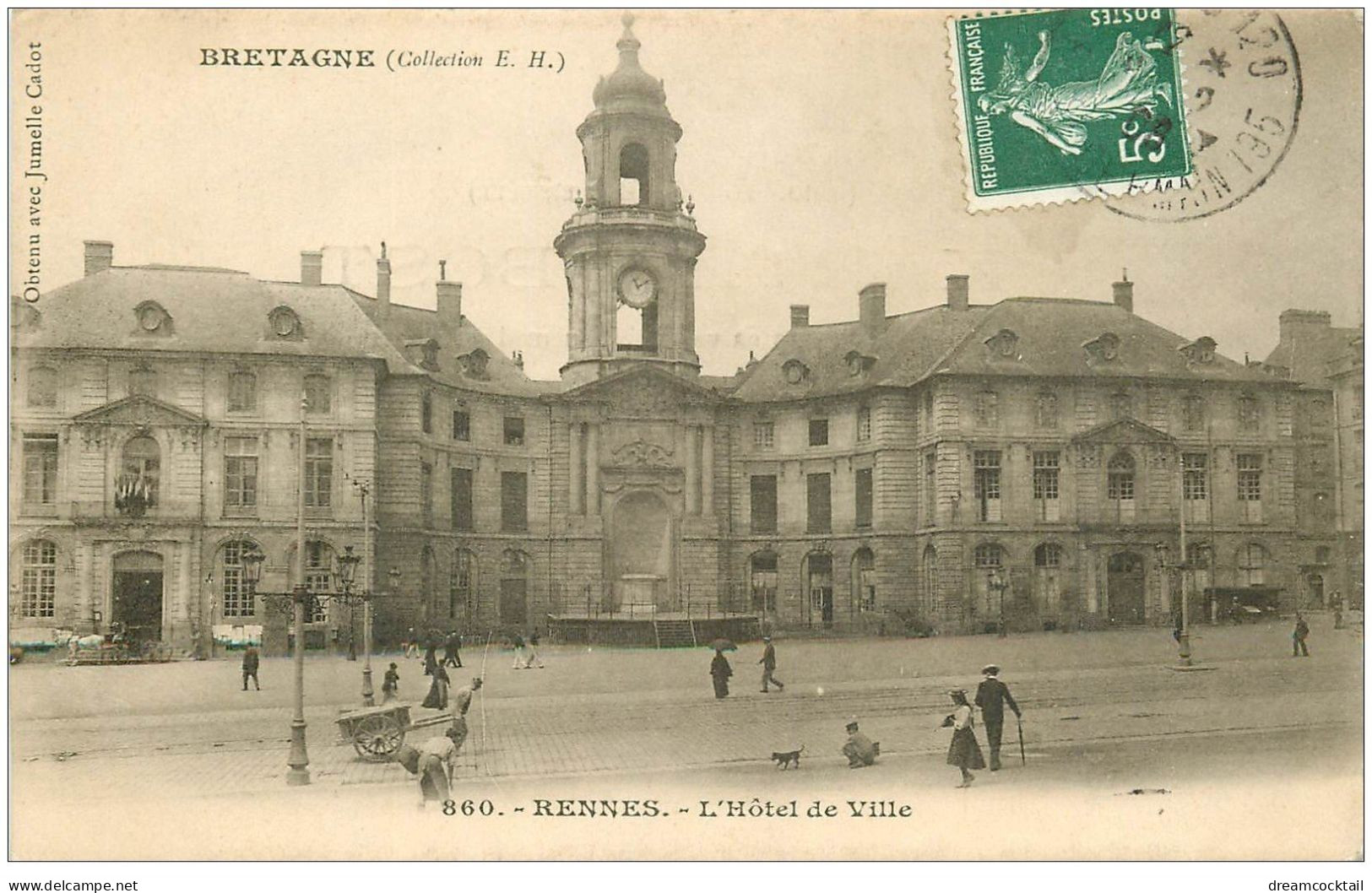 35 RENNES. Hôtel De Ville 1909 - Rennes