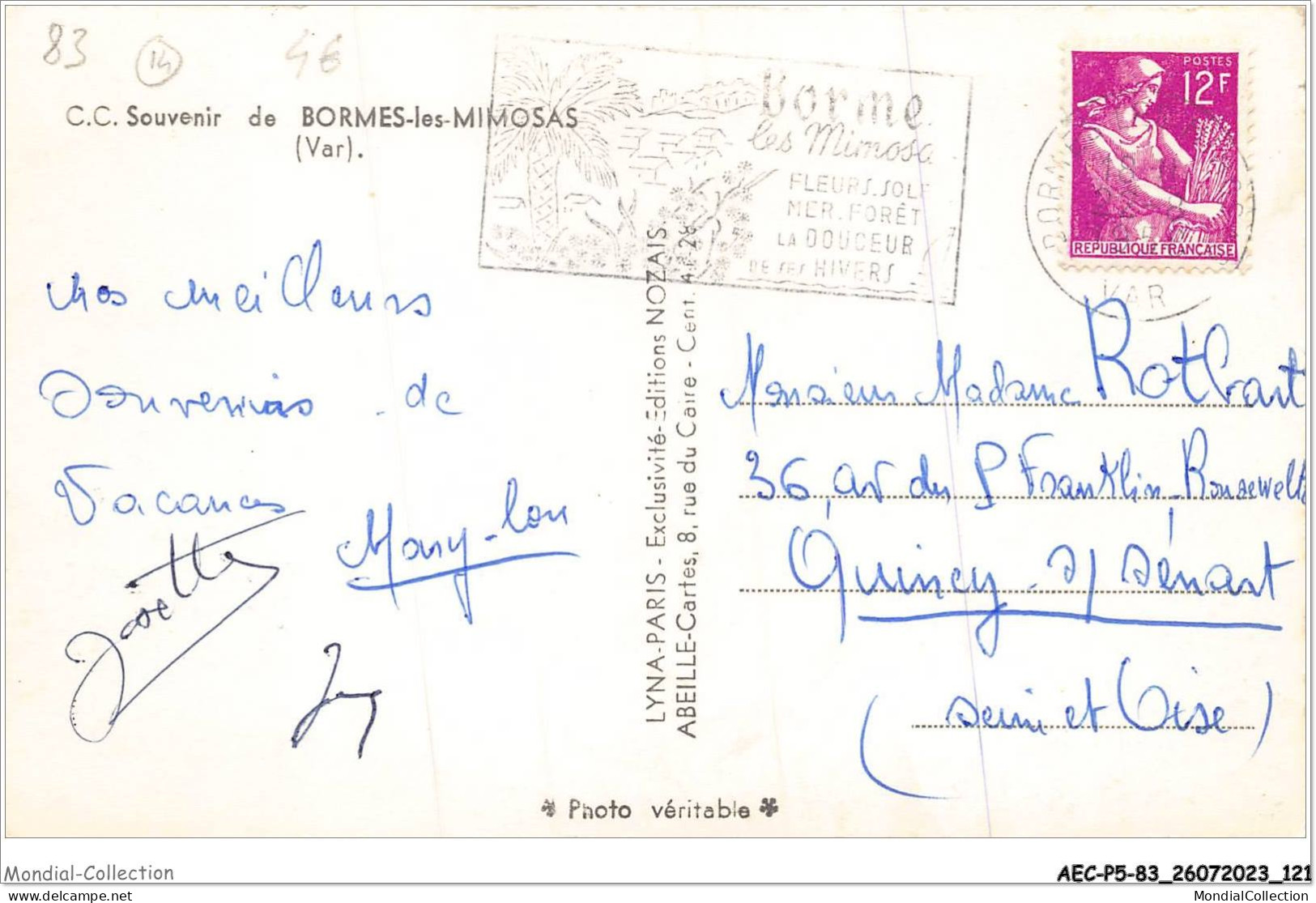 AECP5-83-0432- Souvenir De BORMES-LE-MIMOSAS  - Bormes-les-Mimosas