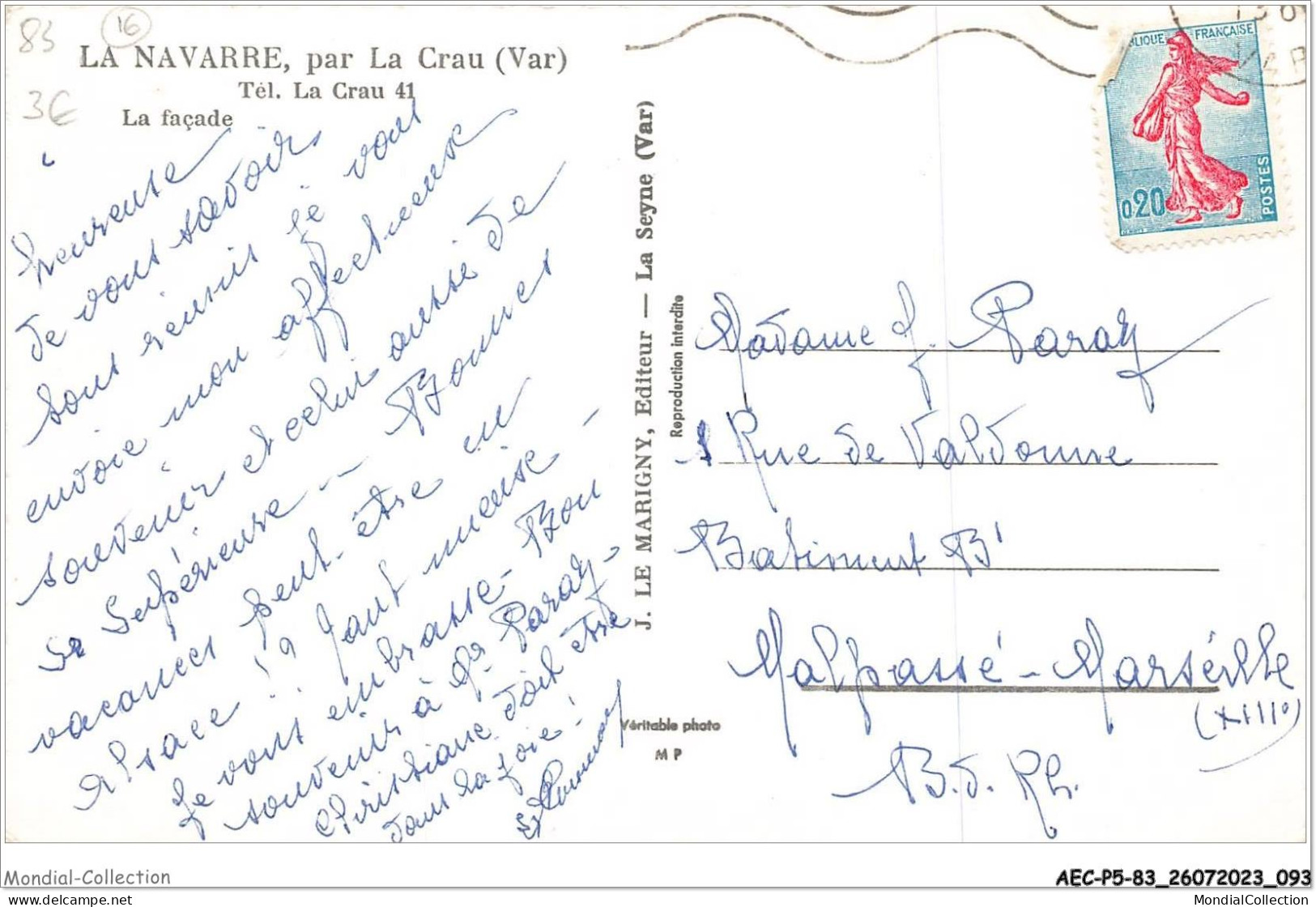 AECP5-83-0418- LA-NAVARRE - Par La Crau - La Façade  - La Crau