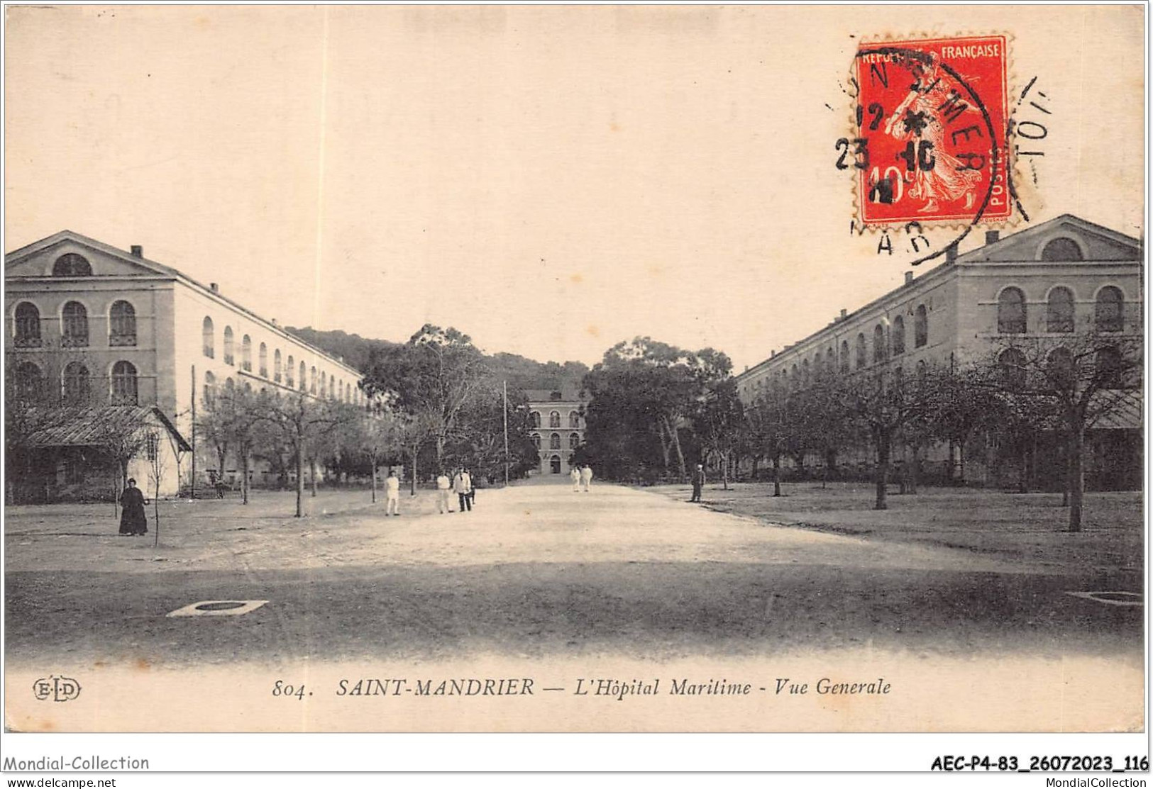 AECP4-83-0339- SAINT-MANDRIER - L'hôpital Maritime - Vue Générale  - Saint-Mandrier-sur-Mer