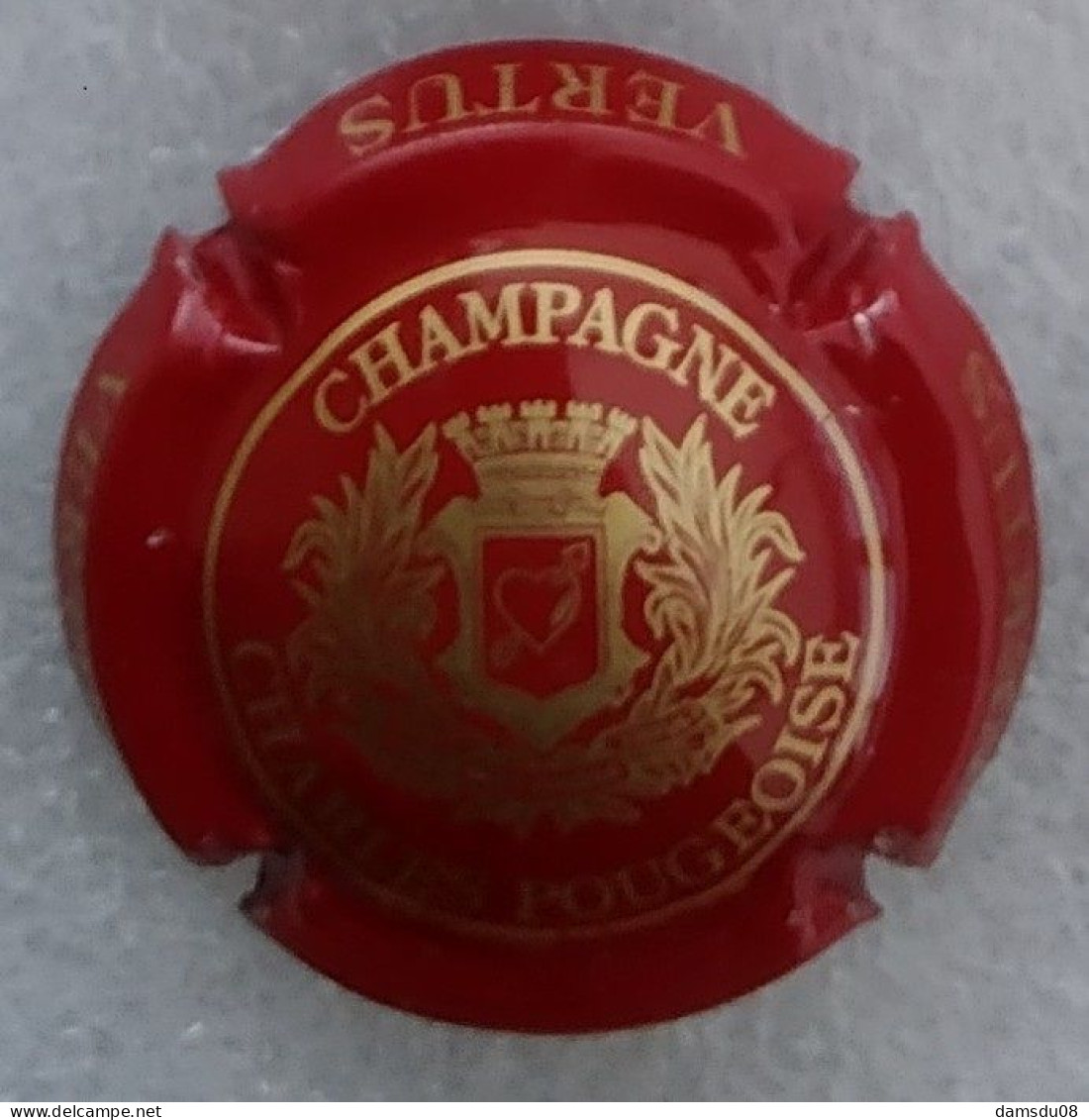 Capsule De Champagne Charles Pougeoise	Rouge Et Or - Autres & Non Classés