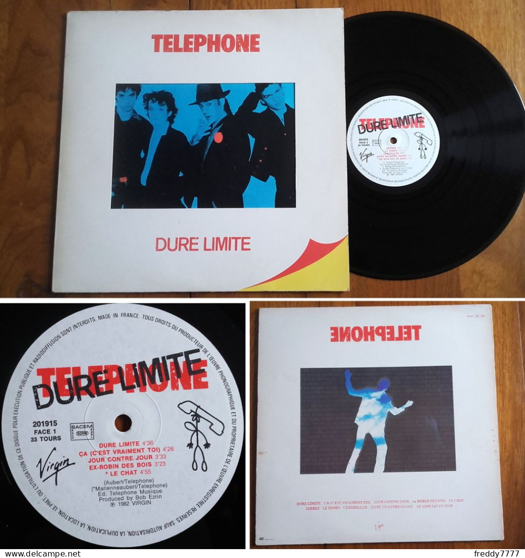 RARE French LP 33t RPM (12") TELEPHONE «Dure Limite» (1982) - Rock