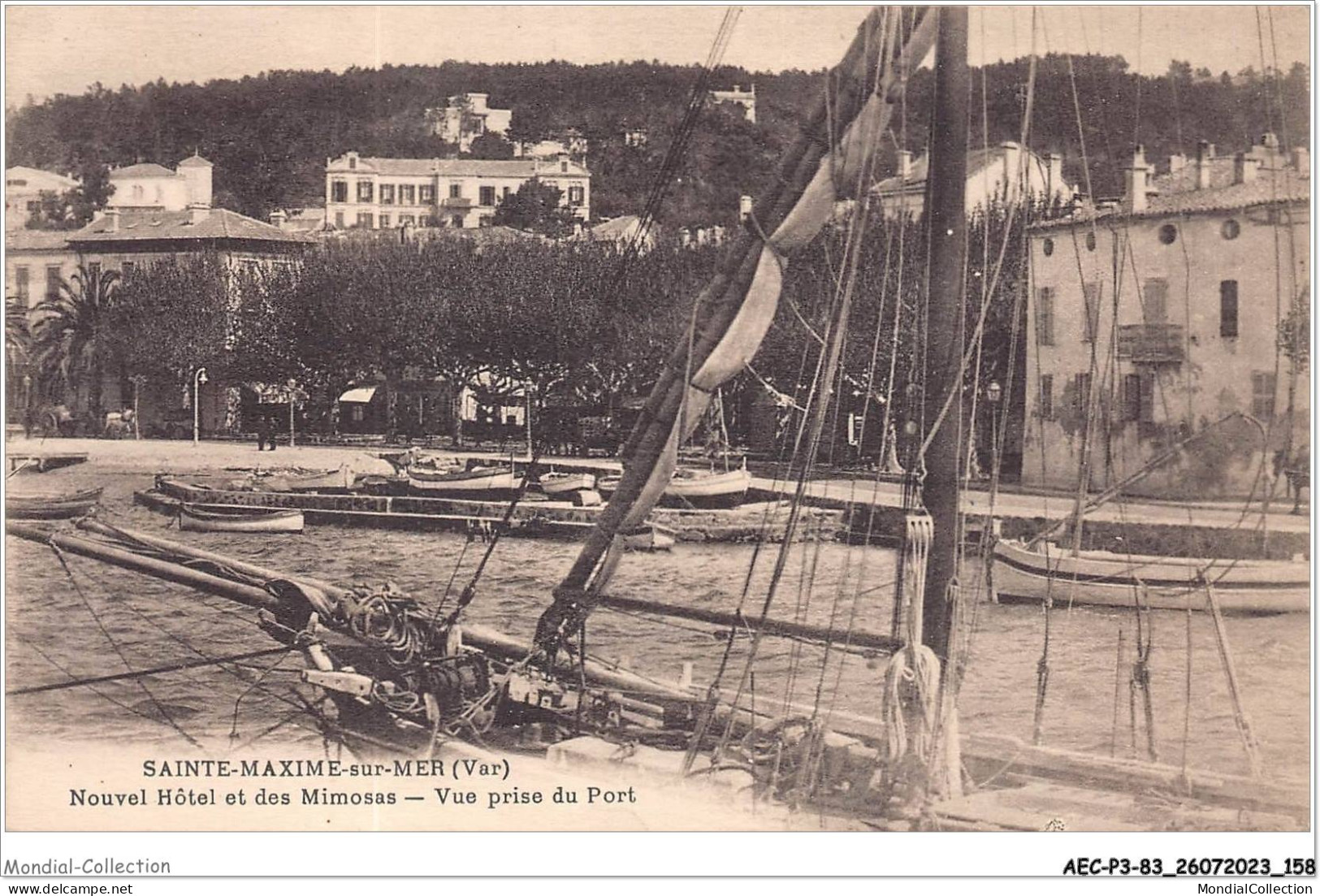 AECP3-83-0269- SAINTE-MAXINE-SUR-MER - Nouvel Hôtel Et Des Mimosas - Vue Prise Du Port  - Sainte-Maxime