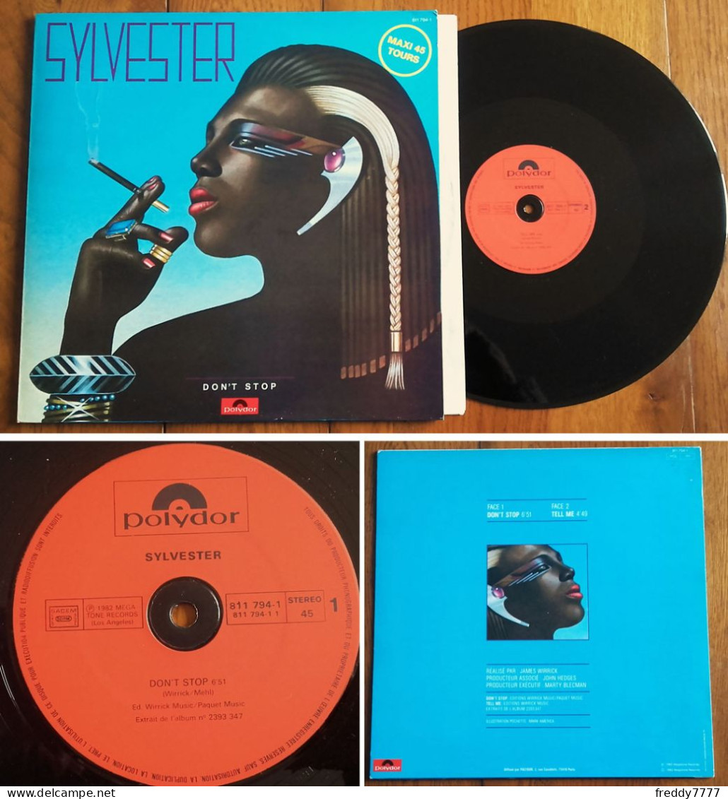 RARE French Maxi 45t RPM (12") SYLVESTER «Don't Stop» +1 (1983) - 45 Rpm - Maxi-Single