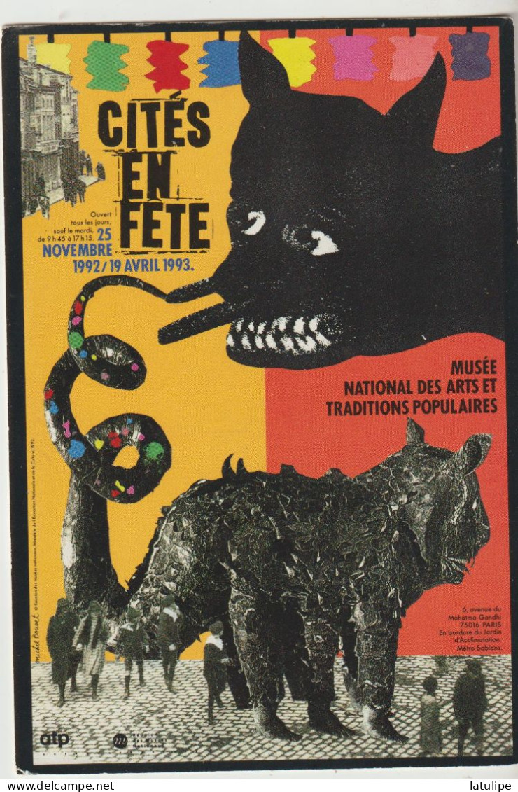Paris 75  Musée National Des Arts Et Tradition Populaire-Cites En Fete Du 25 Nov 1992 Au 19 Avril 1993 - Museen