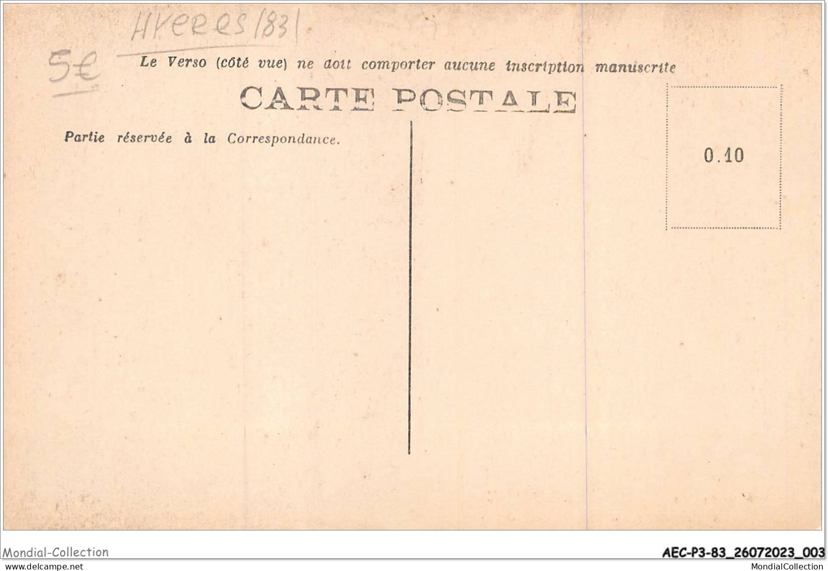 AECP3-83-0191- Hôpital De SAN-SALVADOUR - La Terrasse Du Gd-pavillon  - Hyeres