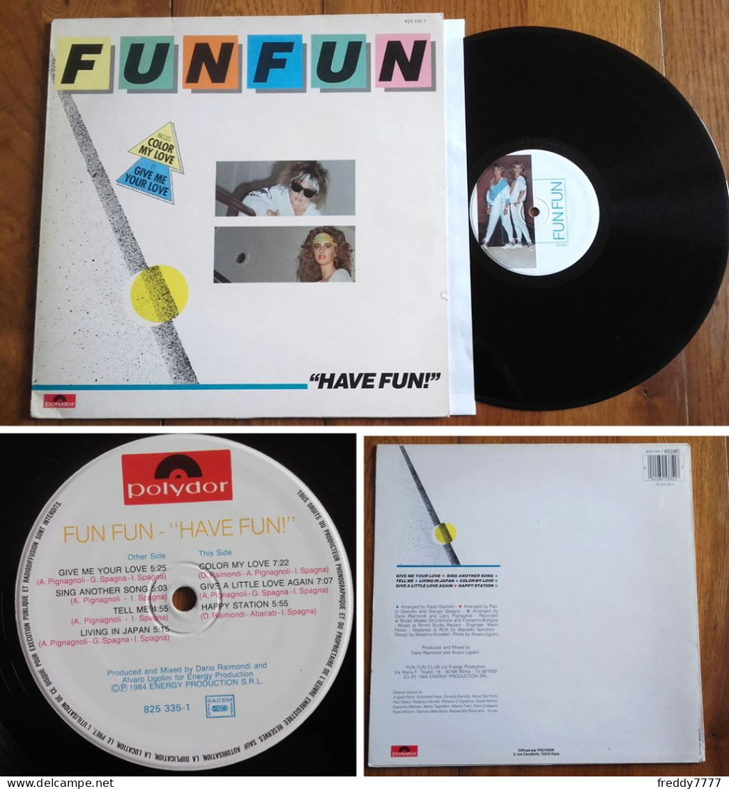 RARE French LP 33t RPM (12") FUN FUN «Have Fun» (1984) - Disco, Pop