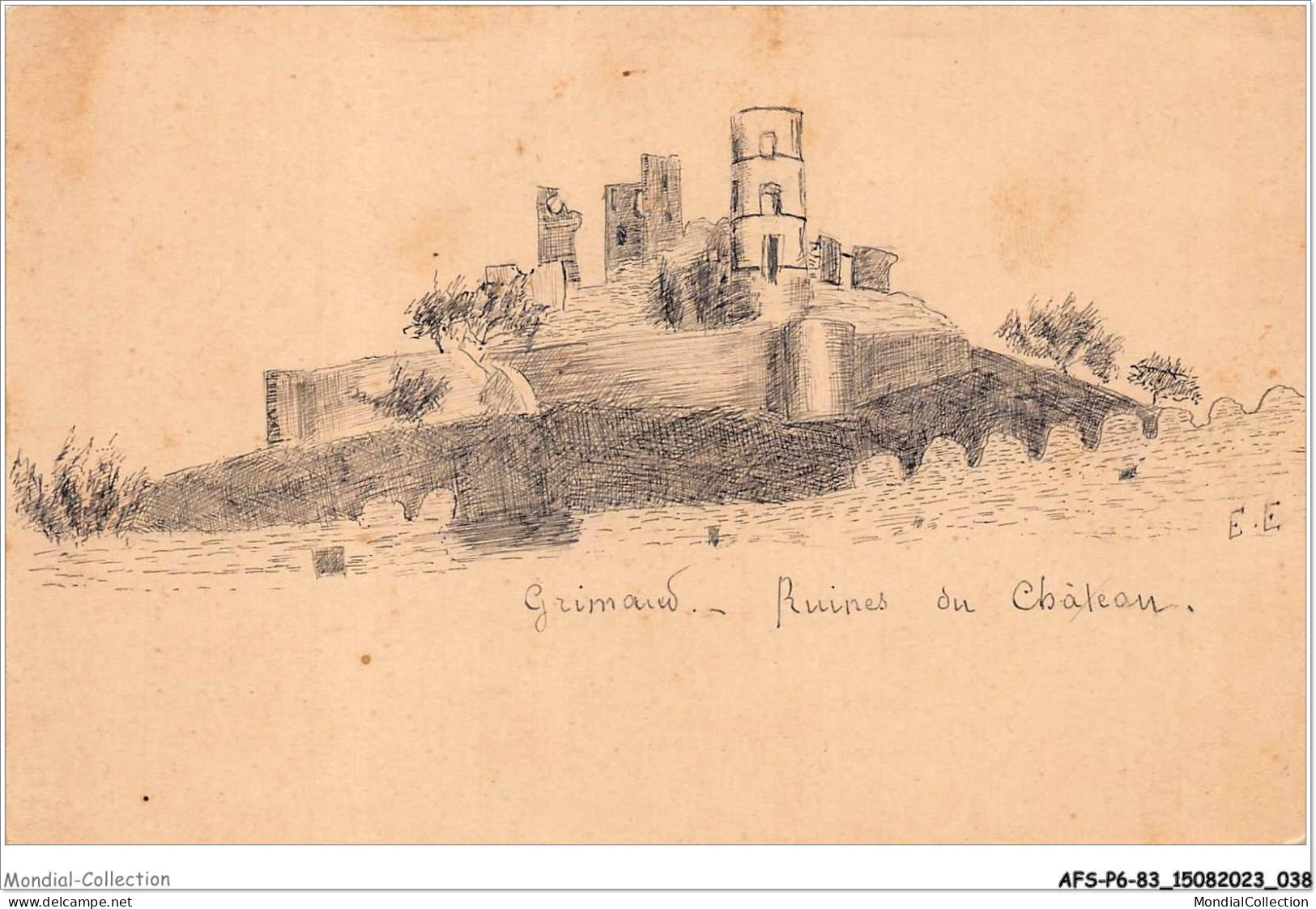 AFSP6-83-0431 - GRIMAUD - Ruines Du Château  - Port Grimaud