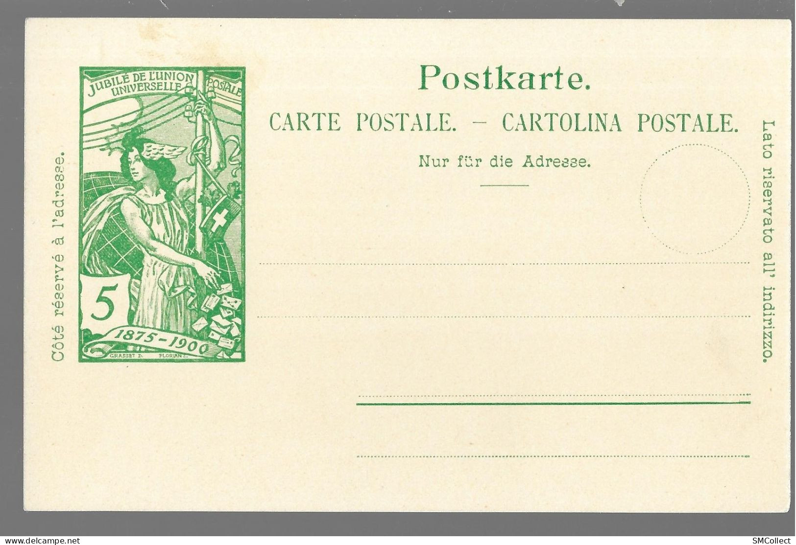 Suisse. Jubilé 1875-1900 De L'union Postale Universelle, Lot De 2 Entiers Postaux Vierges, 5 Et 10 Rappen (9917) - Entiers Postaux