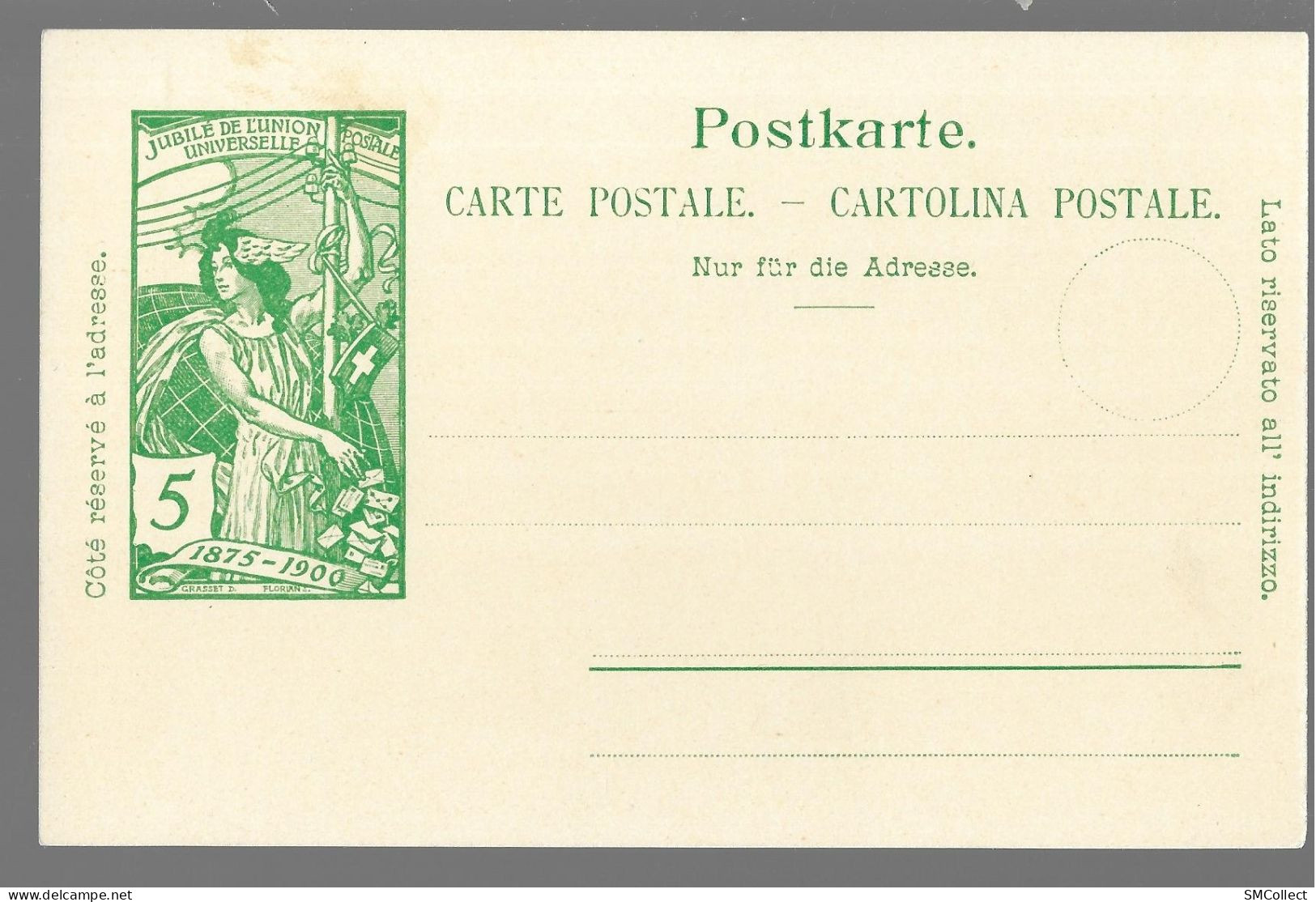 Suisse. Jubilé 1875-1900 De L'union Postale Universelle, Lot De 2 Entiers Postaux Vierges, 5 Et 10 Rappen (9917) - Enteros Postales