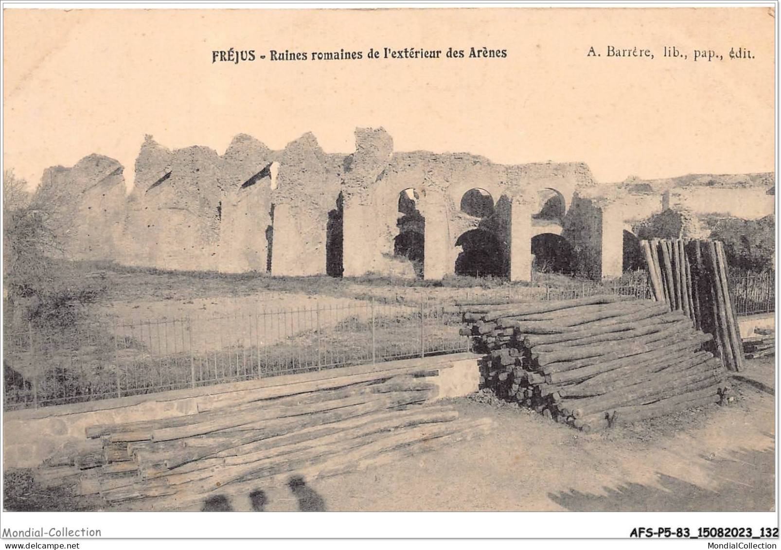 AFSP5-83-0398 - FREJUS - Ruines Romaines De L'extérieur Des Arènes  - Frejus