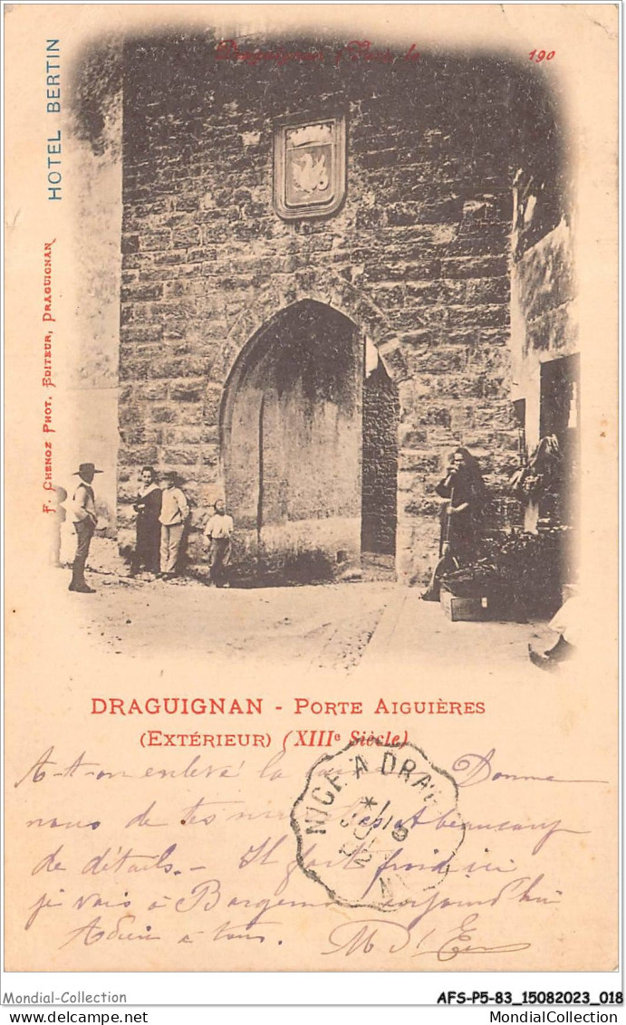 AFSP5-83-0341 - DRAGUIGNAN - Porte Aiguière - Extérieur  - Draguignan