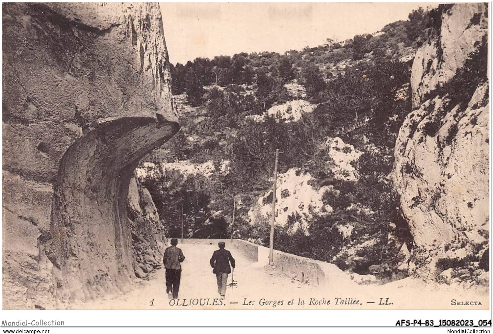 AFSP4-83-0254 - OLLIOULES - Les Gorges Et La Roche Taillée  - Ollioules