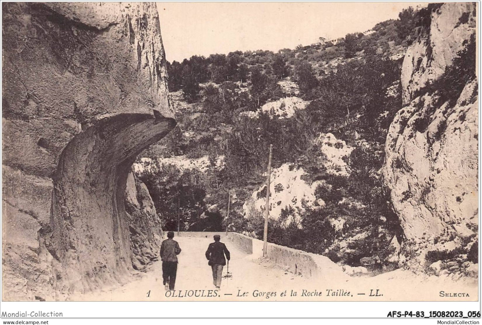 AFSP4-83-0255 - OLLIOULES - Les Gorges Et La Roche Taillée  - Ollioules