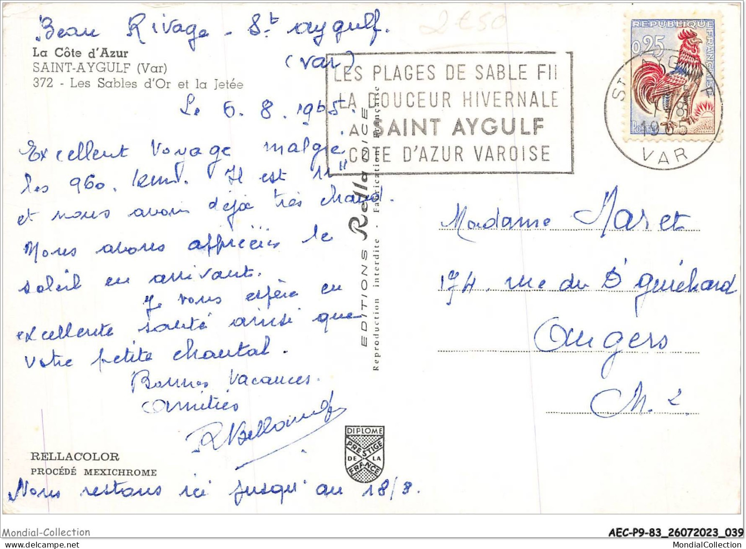 AECP9-83-0723- SAINT-AYGULF - Les Sables D'or Et La Jetée  - Saint-Aygulf