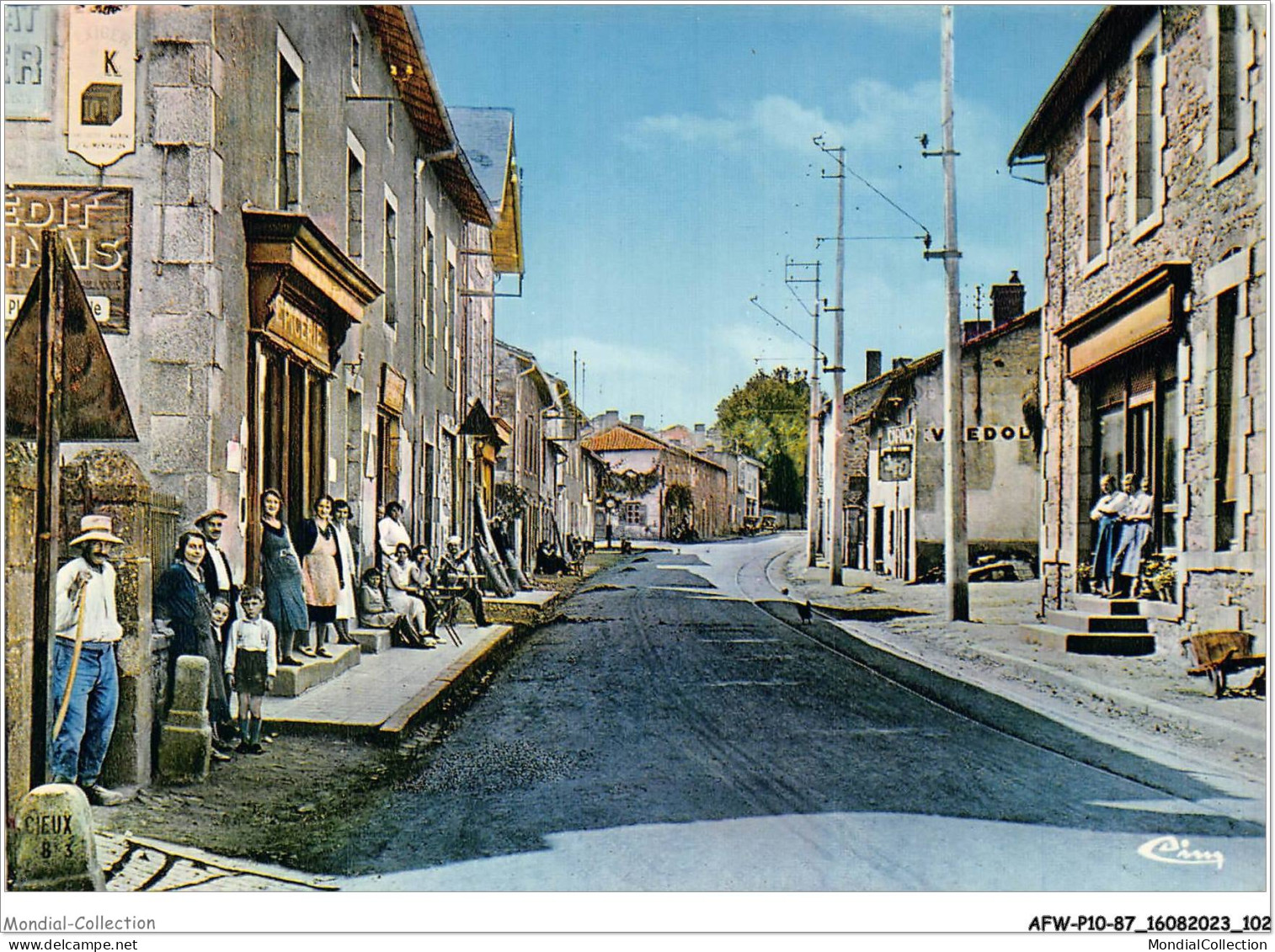 AFWP10-87-1034 - ORADOUR-SUR-GLANE - Haute-vienne - Cité Martyre - 10 Juin 1944 - Rue Centrale De L'ancien Village - Oradour Sur Glane