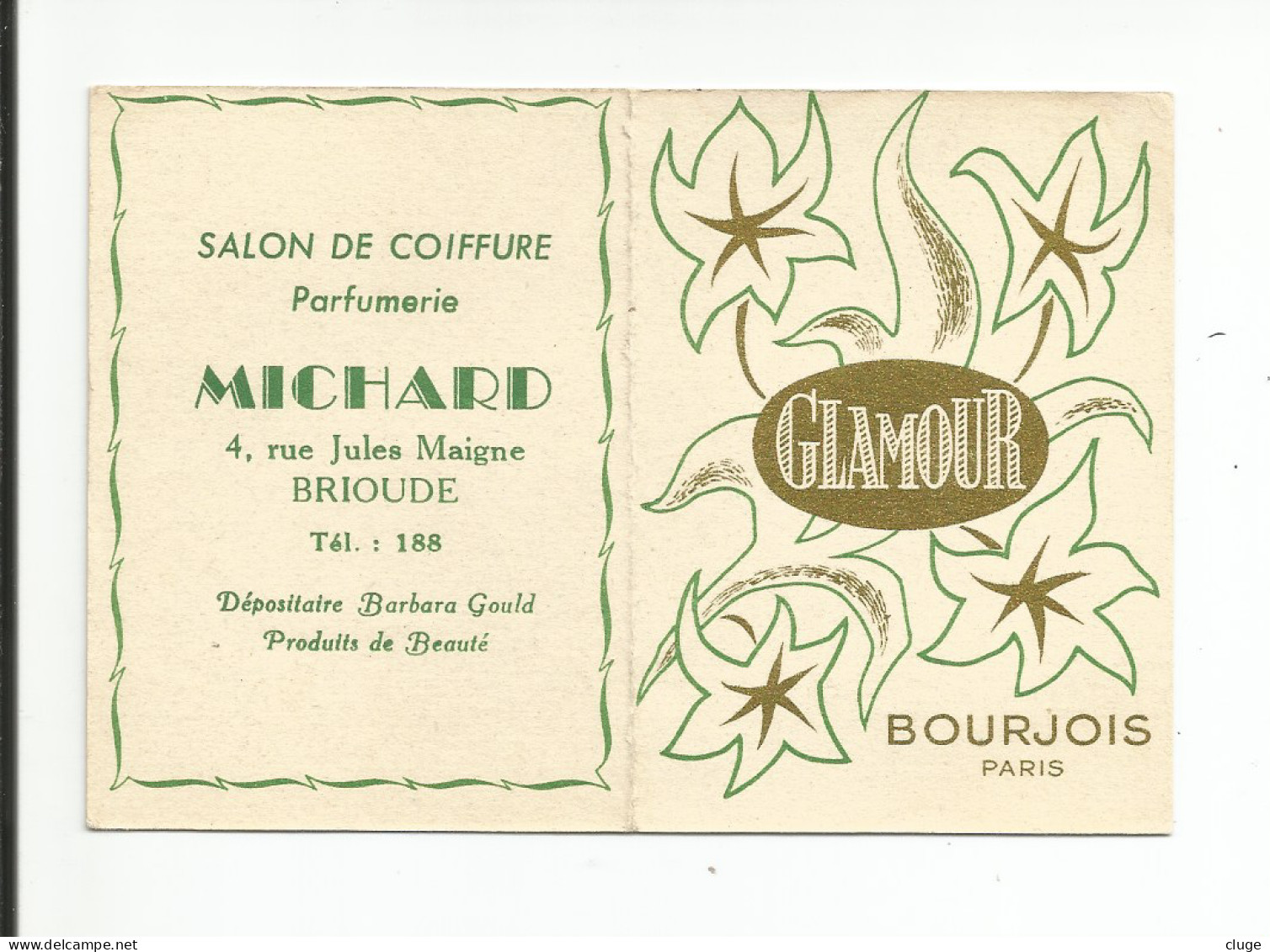 43 - BRIOUDE - Salon De Coiffure Michard  ( Calendrier  -  Année 1960 )  Vue Recto Verso - Petit Format : 1941-60