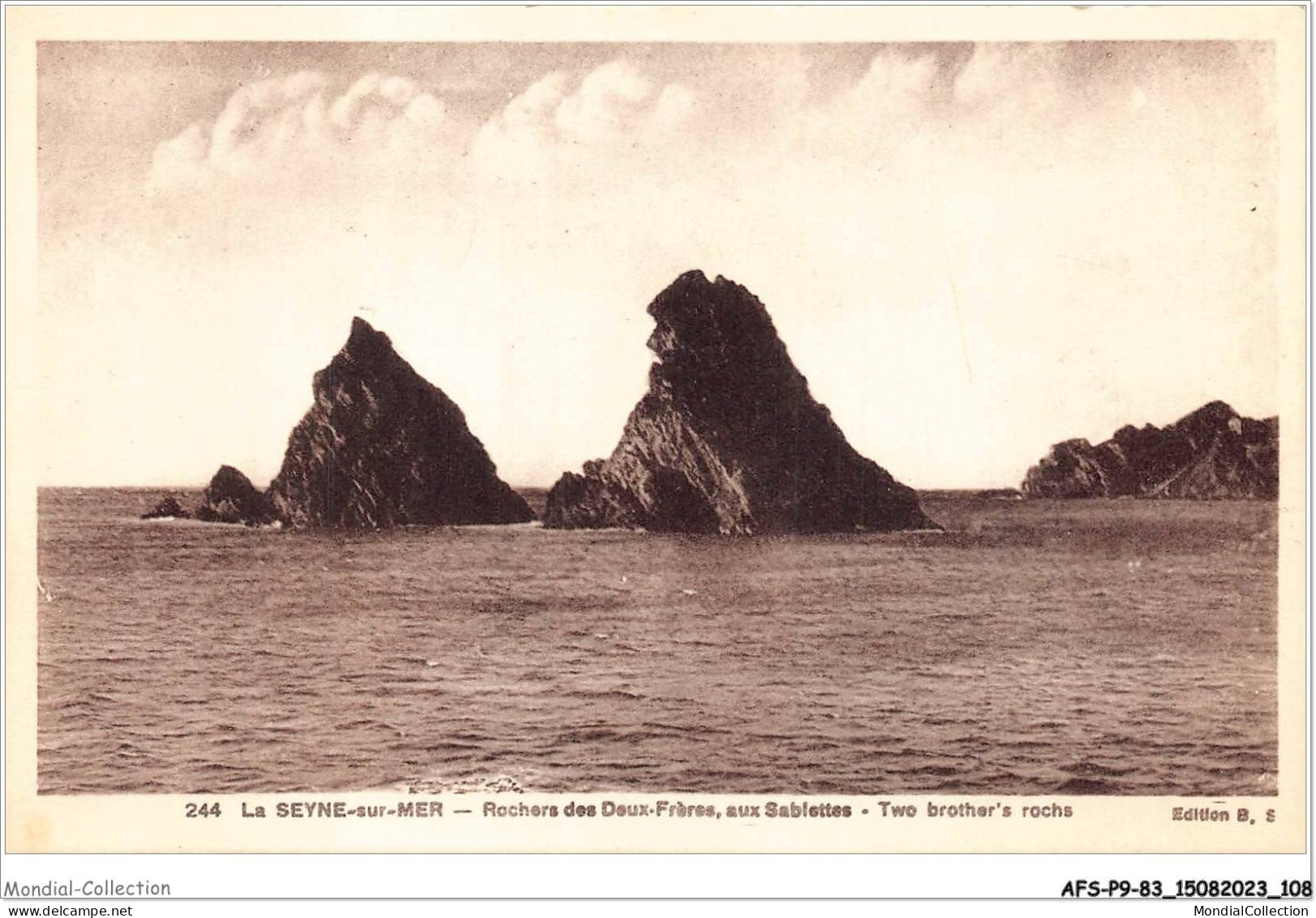 AFSP9-83-0744 - LA SEYNE-SUR-MER - Rochers Des Deux Frères - Aux Sablettes  - La Seyne-sur-Mer