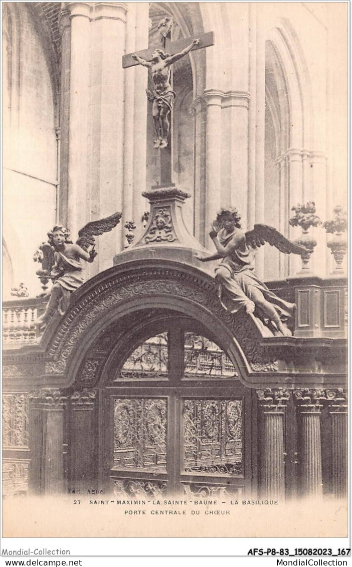 AFSP8-83-0686 - SAINT-MAXIMIN - LA SAINTE-BAUME - La Basilique - Porte Centrale Du Choeur  - Saint-Maximin-la-Sainte-Baume