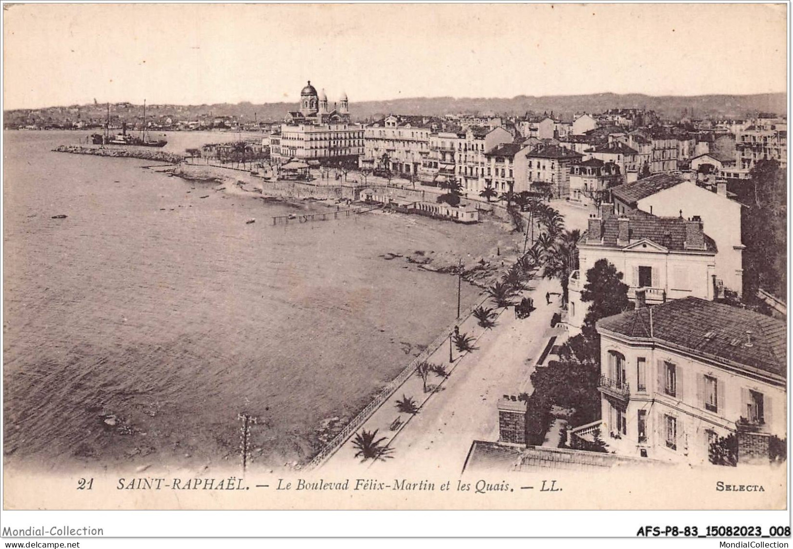 AFSP8-83-0606 - SAINT-RAPHAEL - Le Boulevard Félix-martin Et Les Quais  - Saint-Raphaël