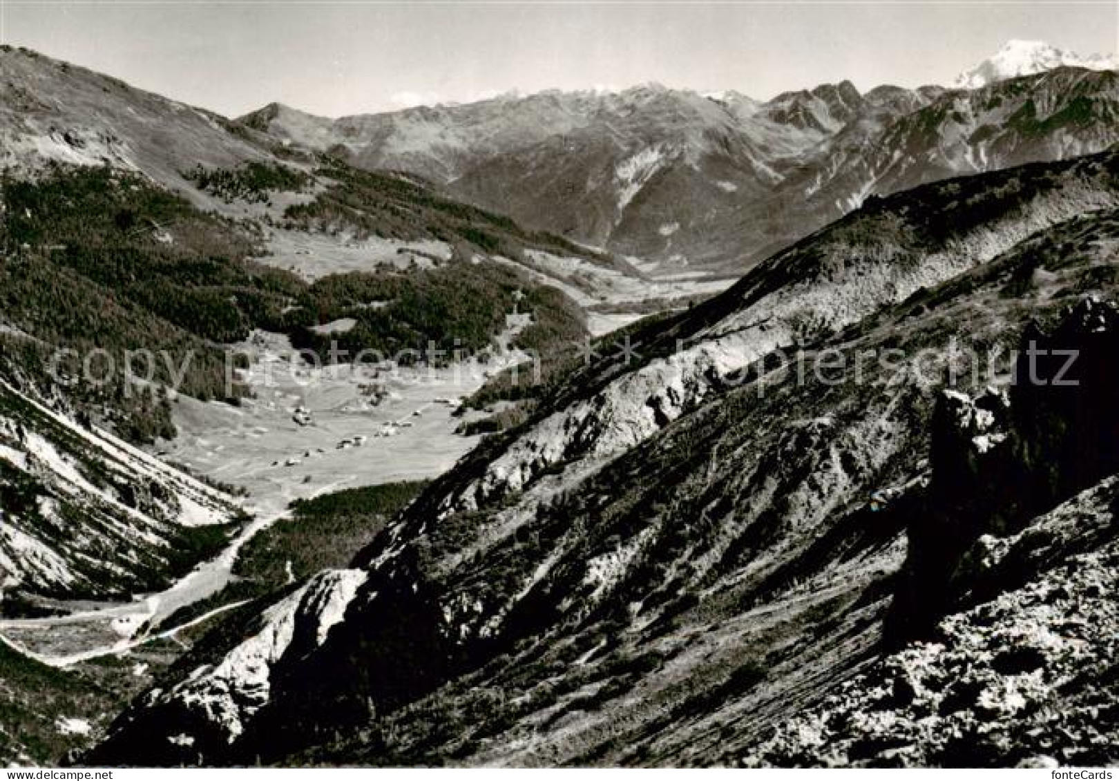 13791852 Ofenbergpasshoehe 2155m Zernez GR Blick Von Suesom Give Ins Muenstertal - Autres & Non Classés