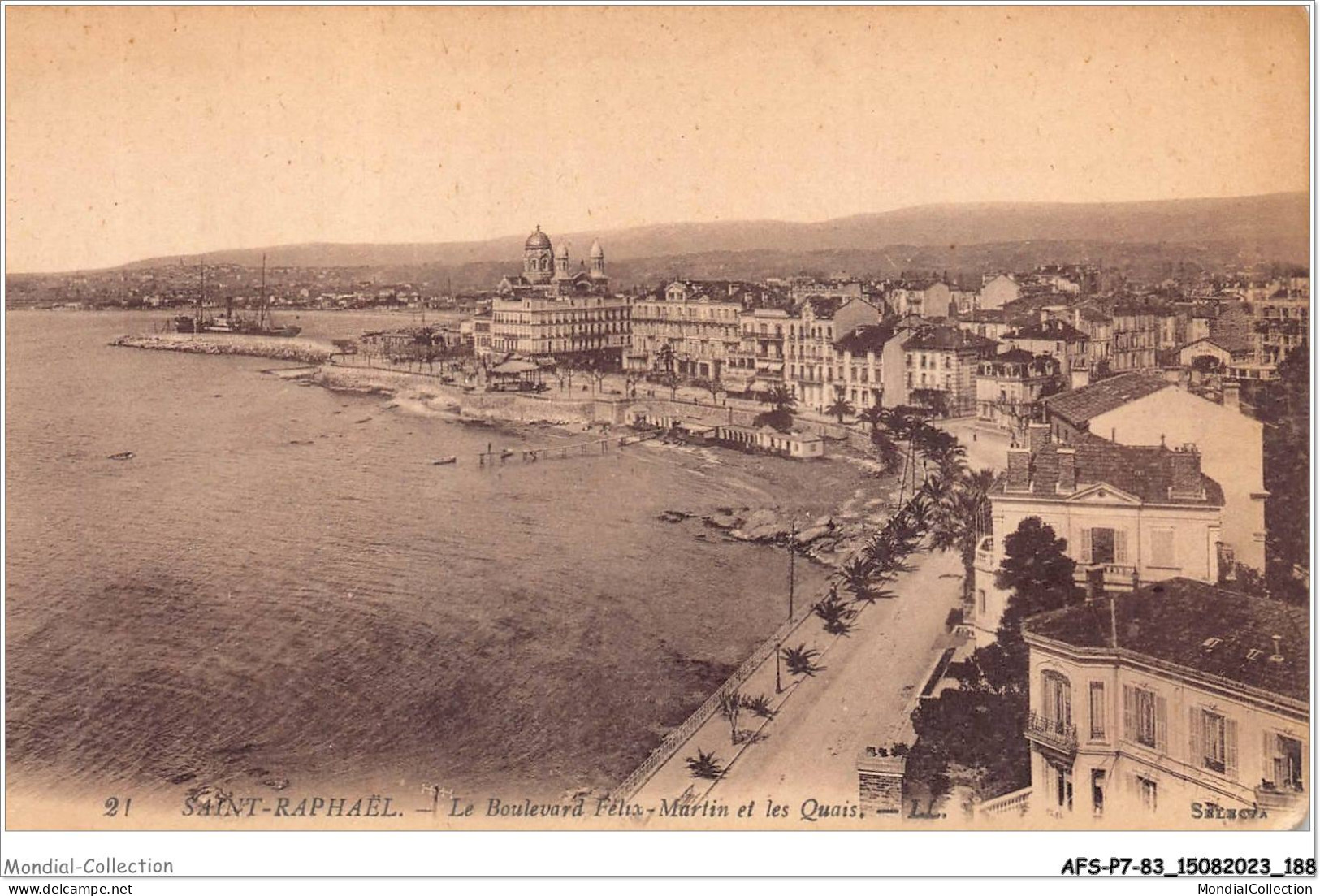 AFSP7-83-0598 - SAINT-RAPHAEL - Le Boulevard Félix-martin Et Les Quais  - Saint-Raphaël