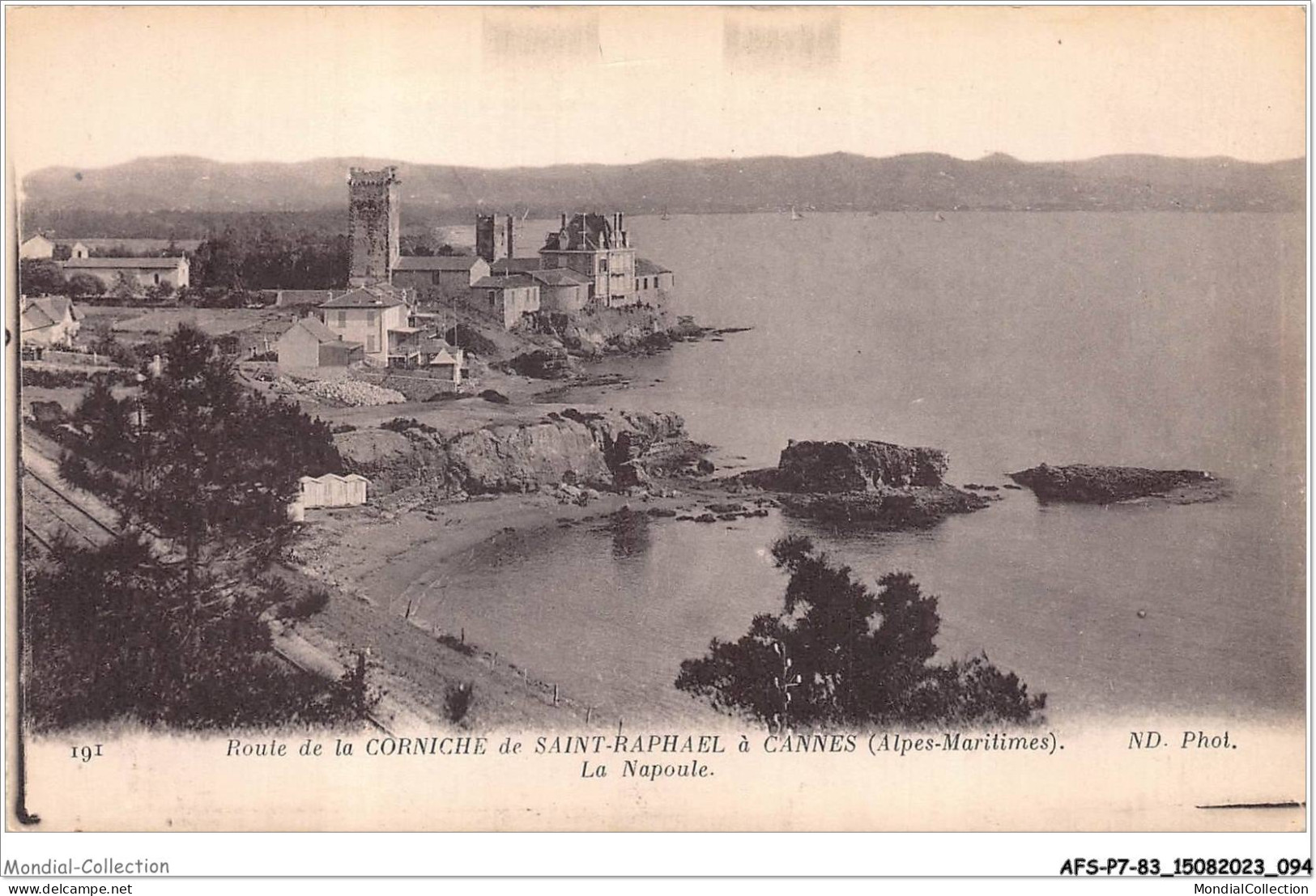 AFSP7-83-0551 - Route De La Corniche De SAINT-RAPHAEL à CANNES - La Napoule  - Saint-Raphaël