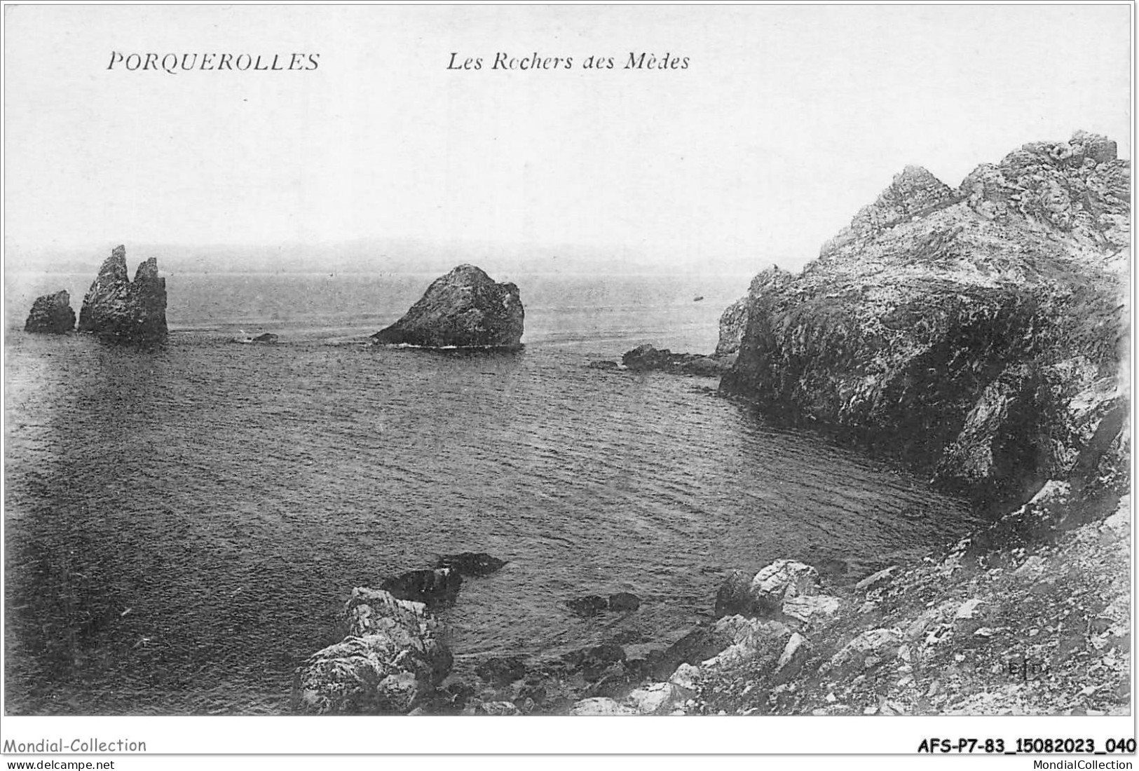 AFSP7-83-0524 - PORQUEROLLES - Les Rochers Des Mèdes  - Porquerolles