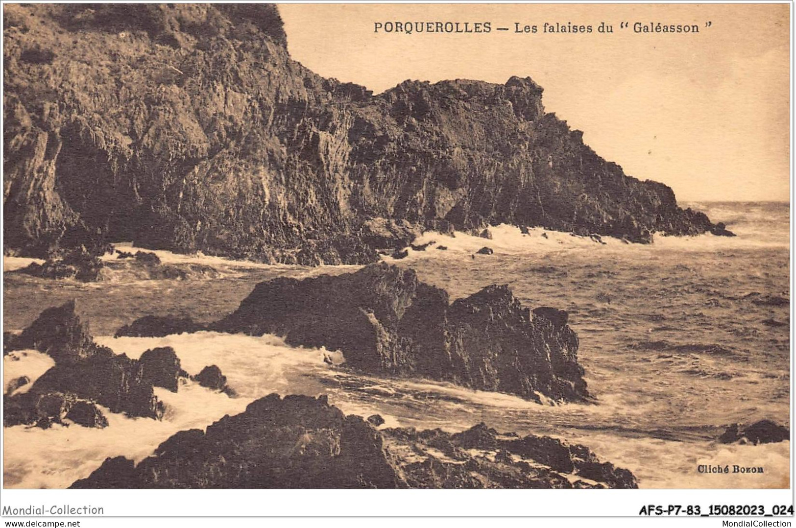 AFSP7-83-0516 - PORQUEROLLES - Les Falaises Du Galéasson  - Porquerolles