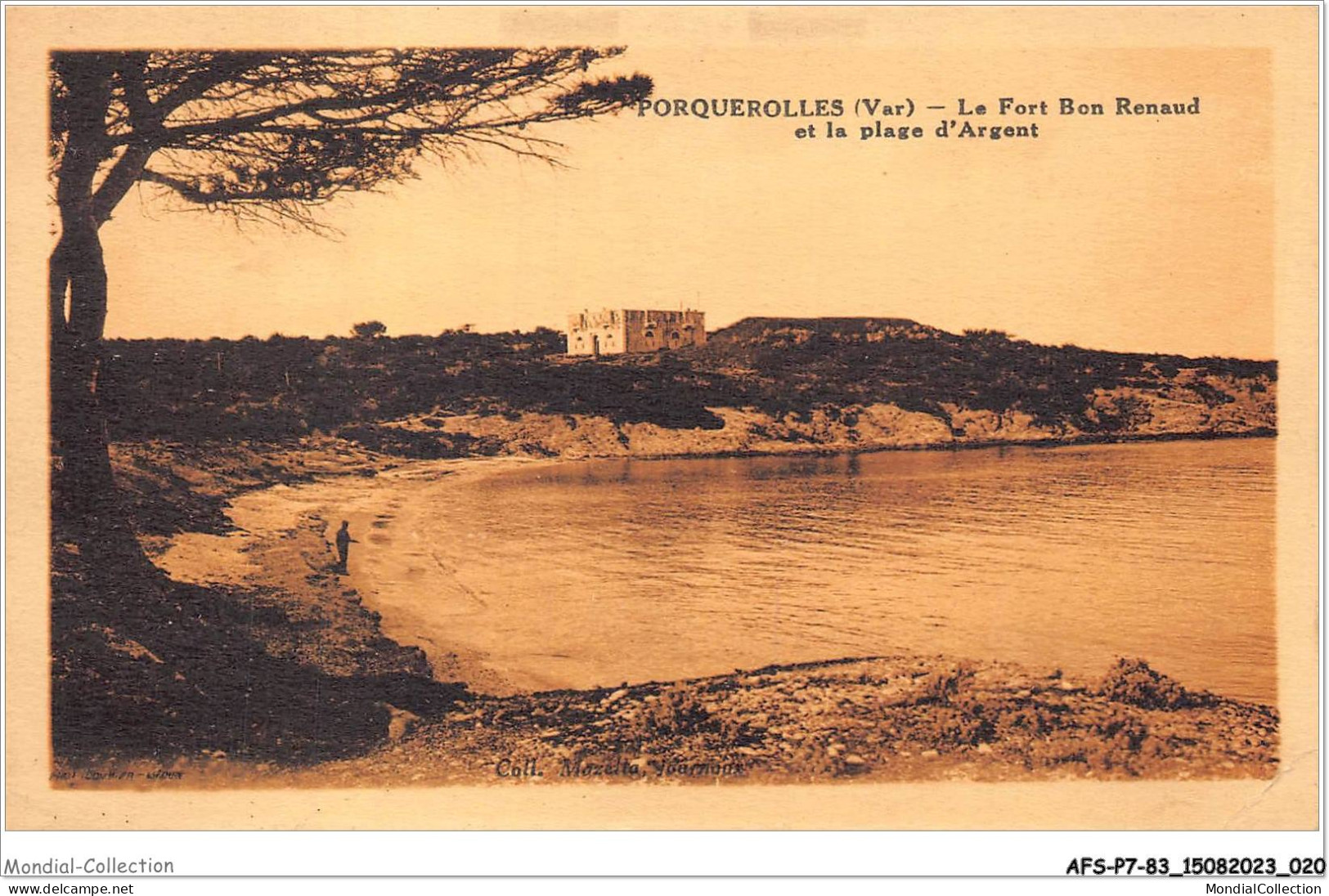 AFSP7-83-0514 - PORQUEROLLES - Le Fort Bon Renaud Et La Plage D'argent  - Porquerolles